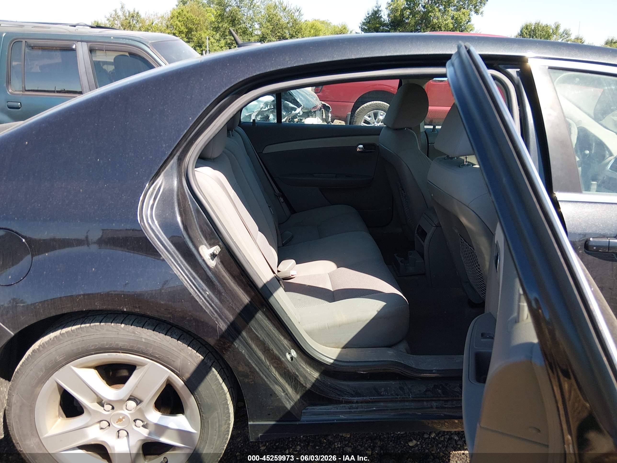 2011 Chevrolet Malibu Ls Black vin: 1G1ZB5E10BF128683