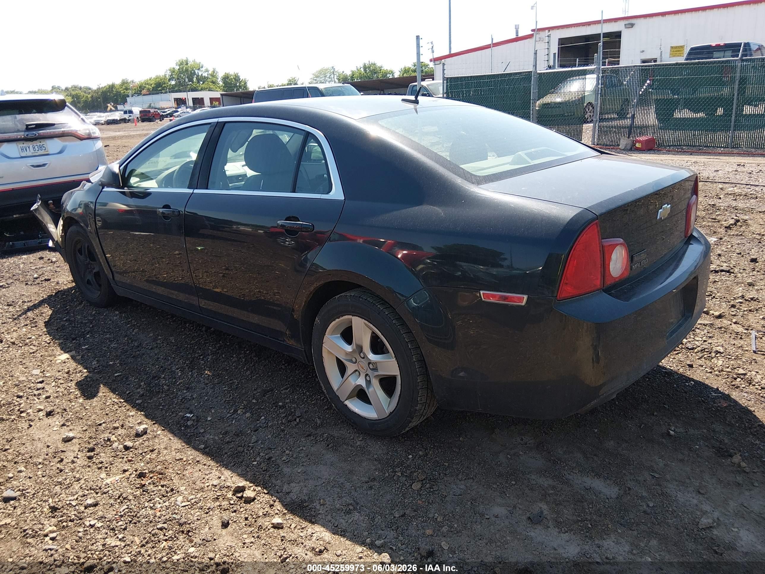 2011 Chevrolet Malibu Ls Black vin: 1G1ZB5E10BF128683