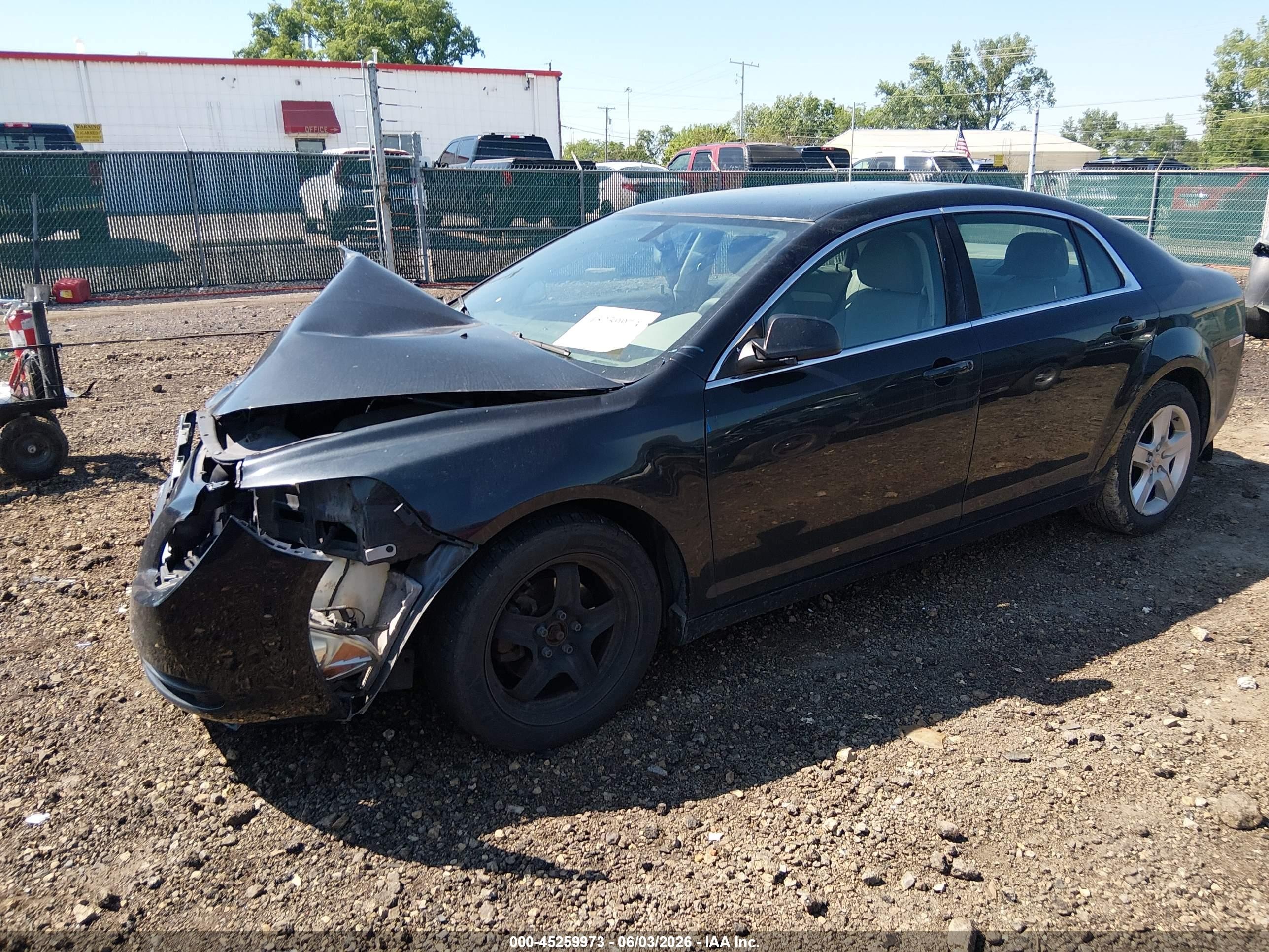 2011 Chevrolet Malibu Ls Black vin: 1G1ZB5E10BF128683
