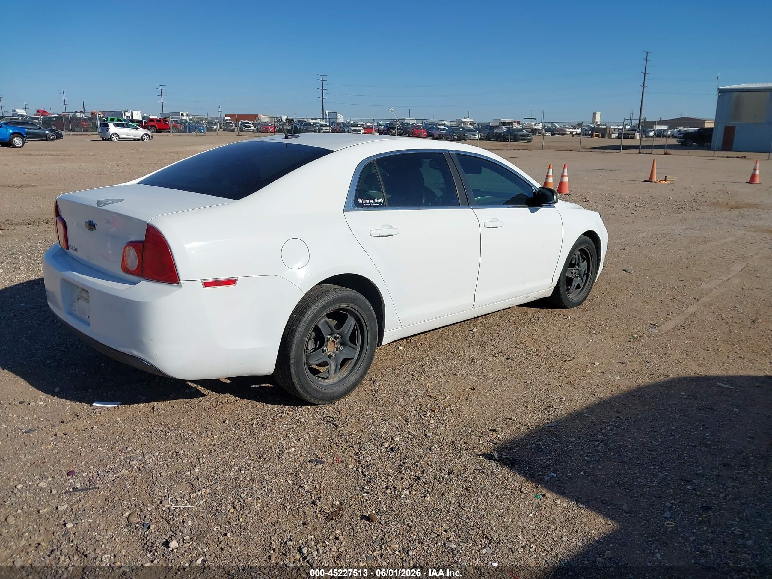 2011 Chevrolet Malibu Ls White vin: 1G1ZB5E10BF166477