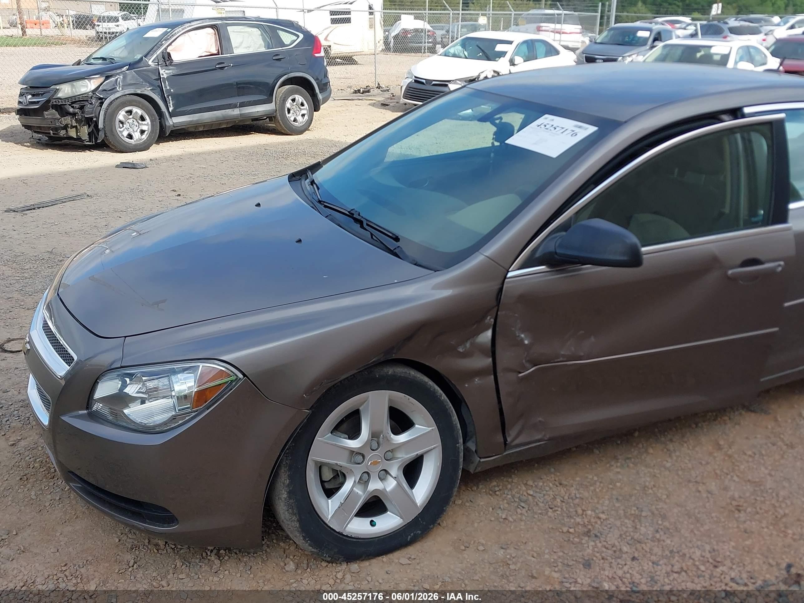 2011 Chevrolet Malibu Ls Brown vin: 1G1ZB5E11BF209532