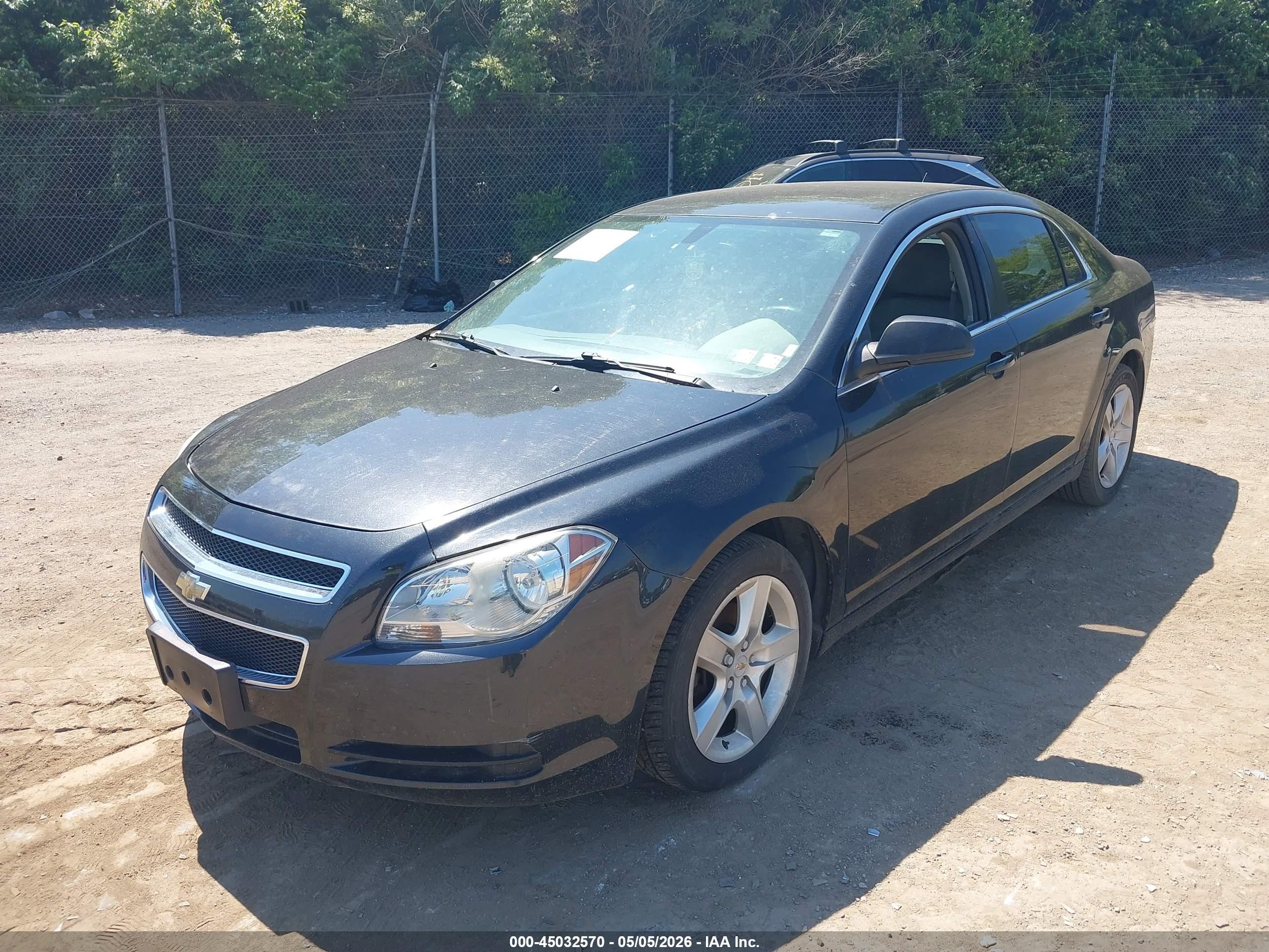 2011 Chevrolet Malibu Ls Black vin: 1G1ZB5E11BF237380