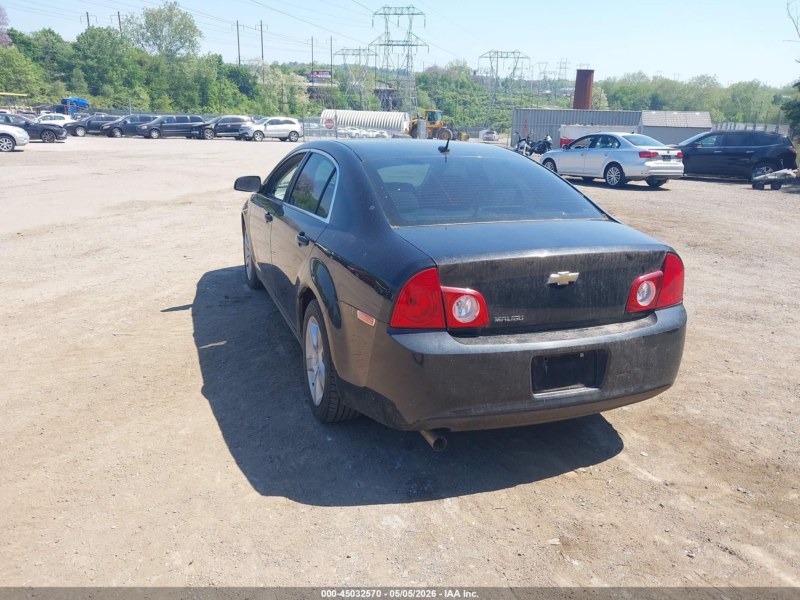 2011 Chevrolet Malibu Ls Black vin: 1G1ZB5E11BF237380