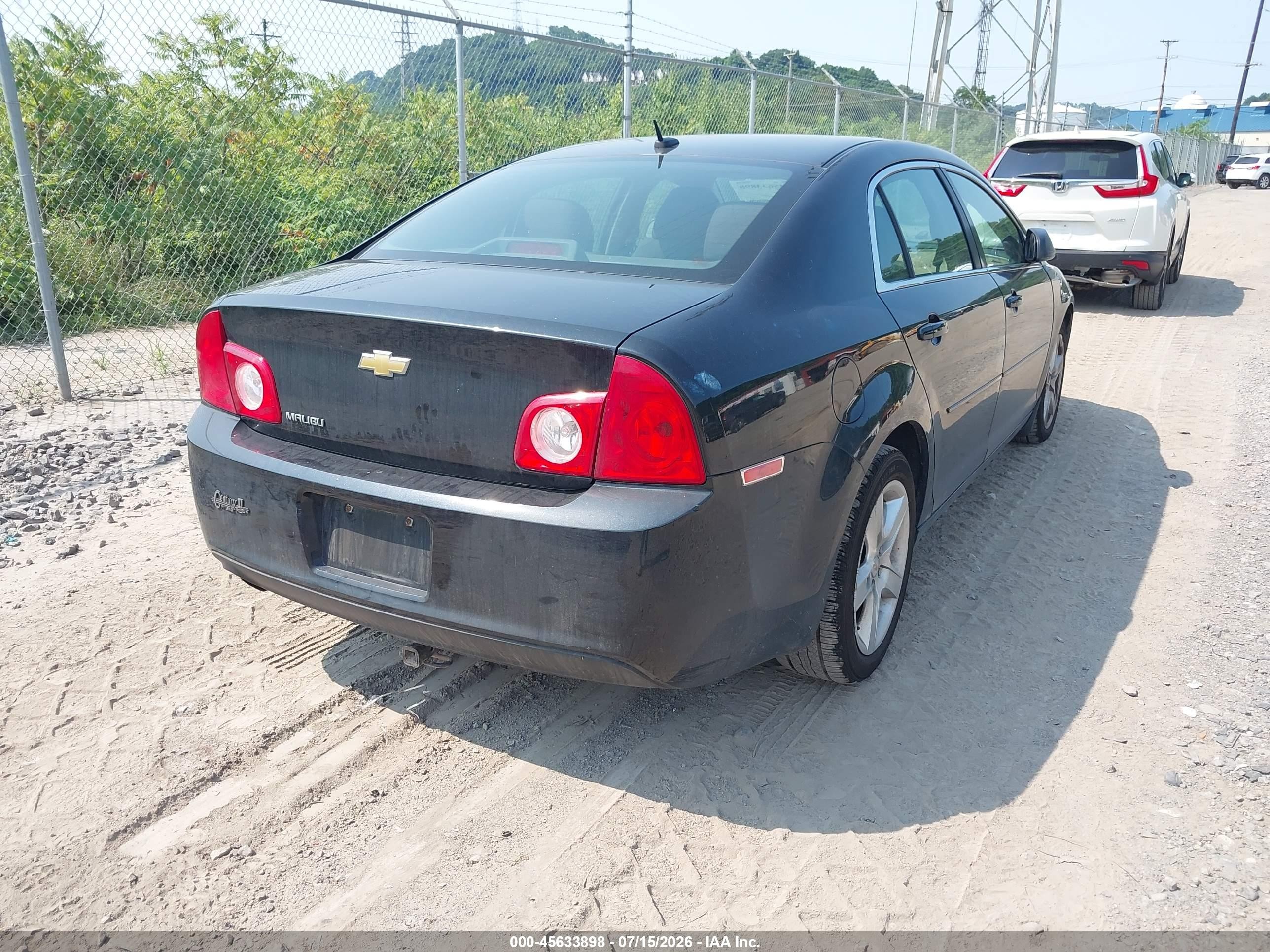2011 Chevrolet Malibu Ls Black vin: 1G1ZB5E11BF355848