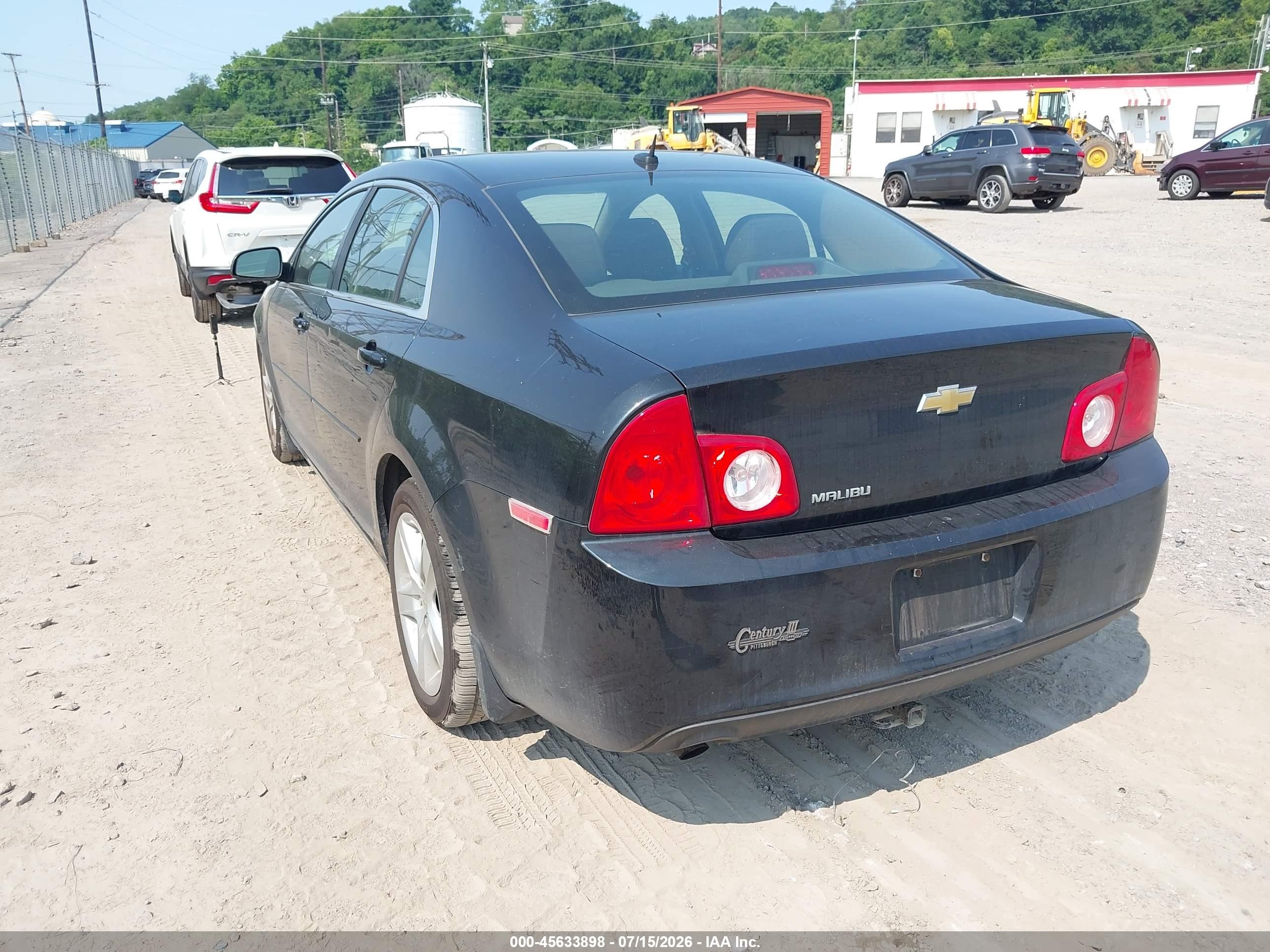 2011 Chevrolet Malibu Ls Black vin: 1G1ZB5E11BF355848