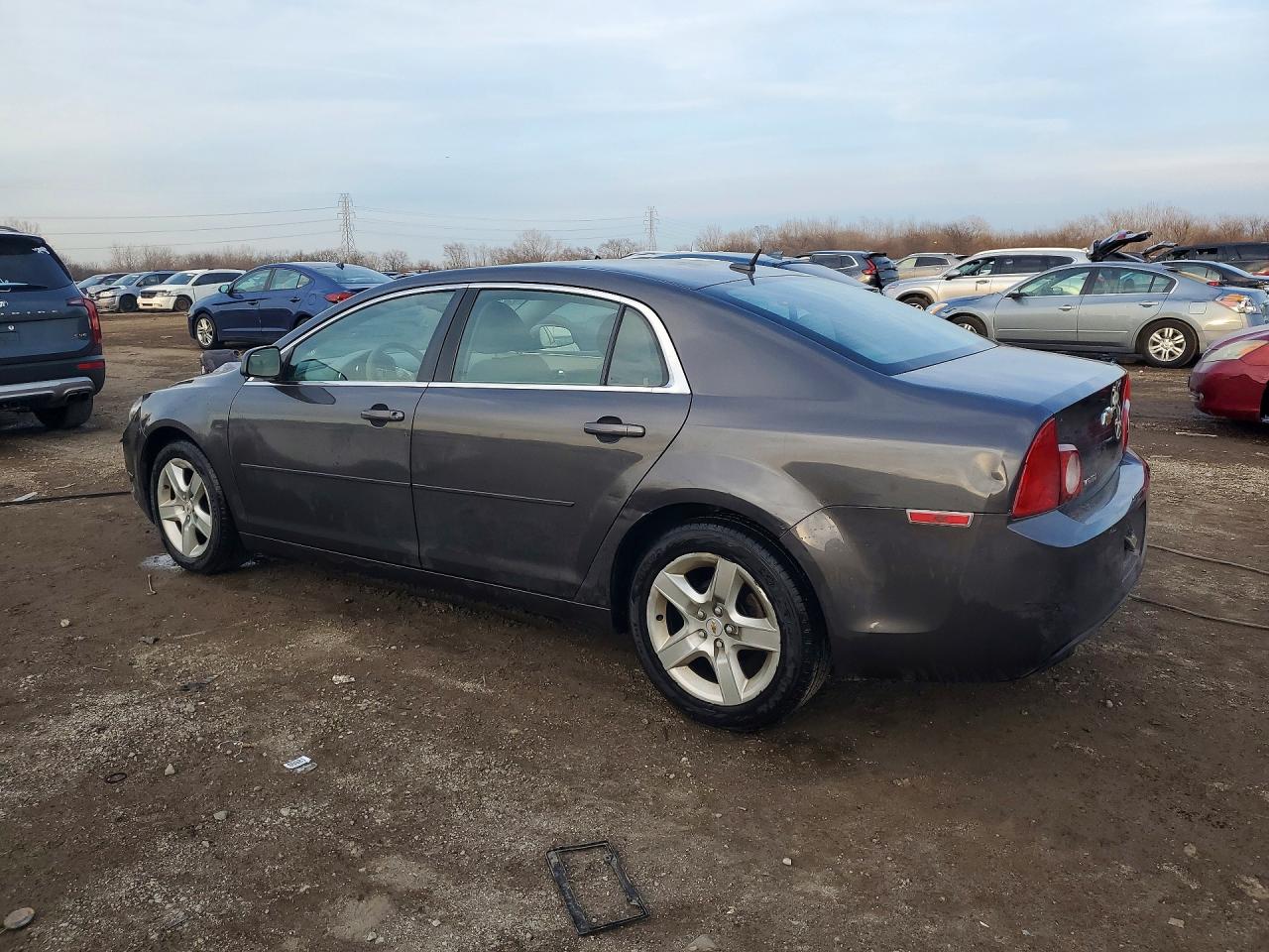 2011 Chevrolet Malibu Ls Charcoal vin: 1G1ZB5E12BF214660