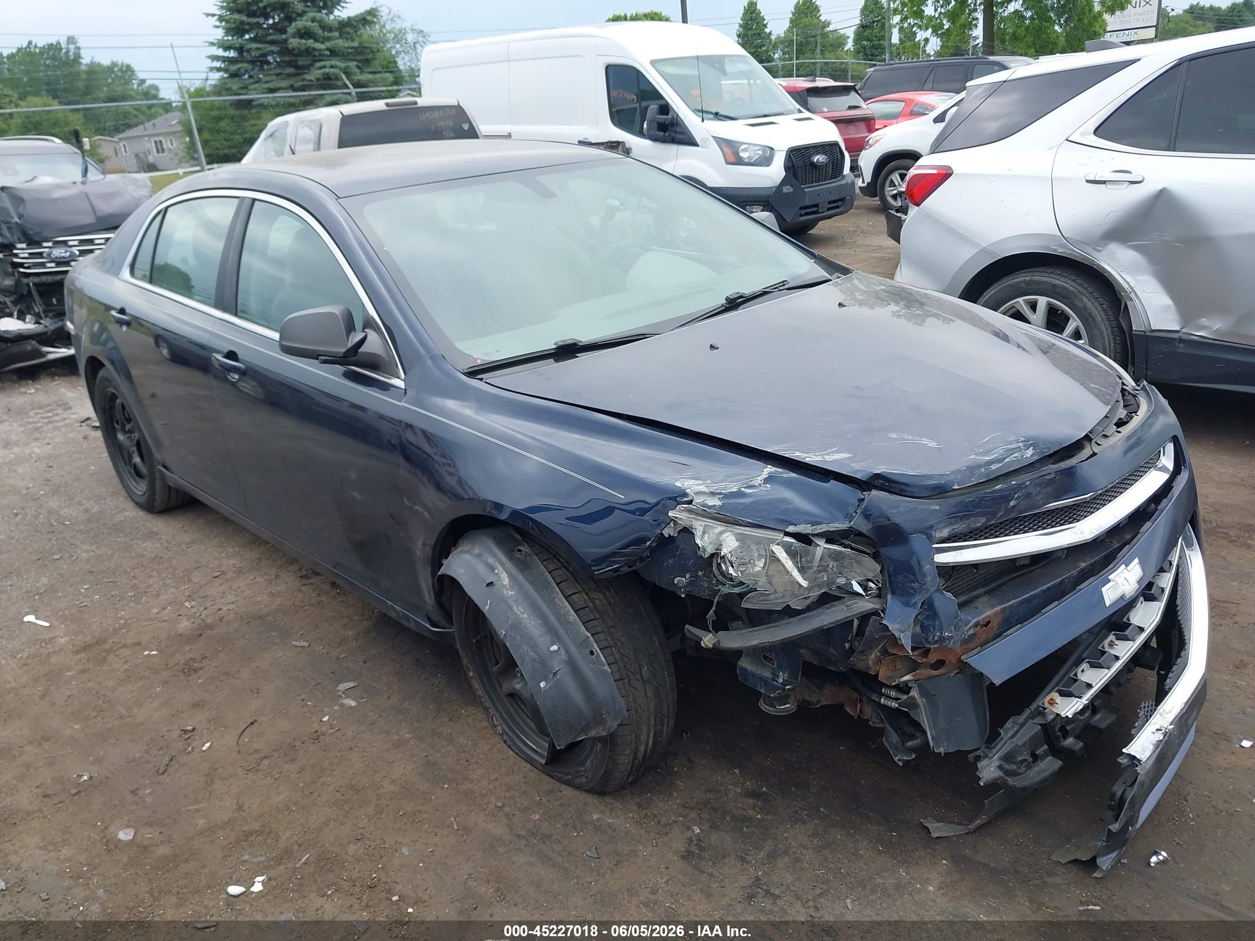 2011 Chevrolet Malibu Ls Blue vin: 1G1ZB5E12BF258285