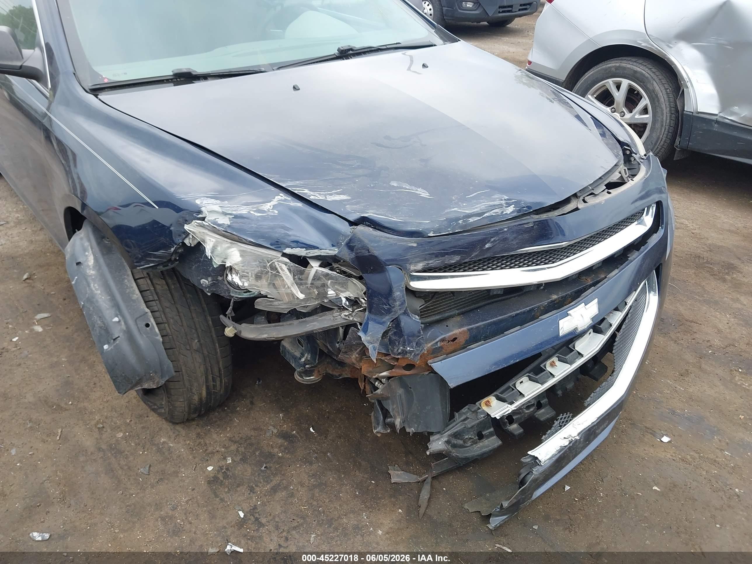2011 Chevrolet Malibu Ls Blue vin: 1G1ZB5E12BF258285