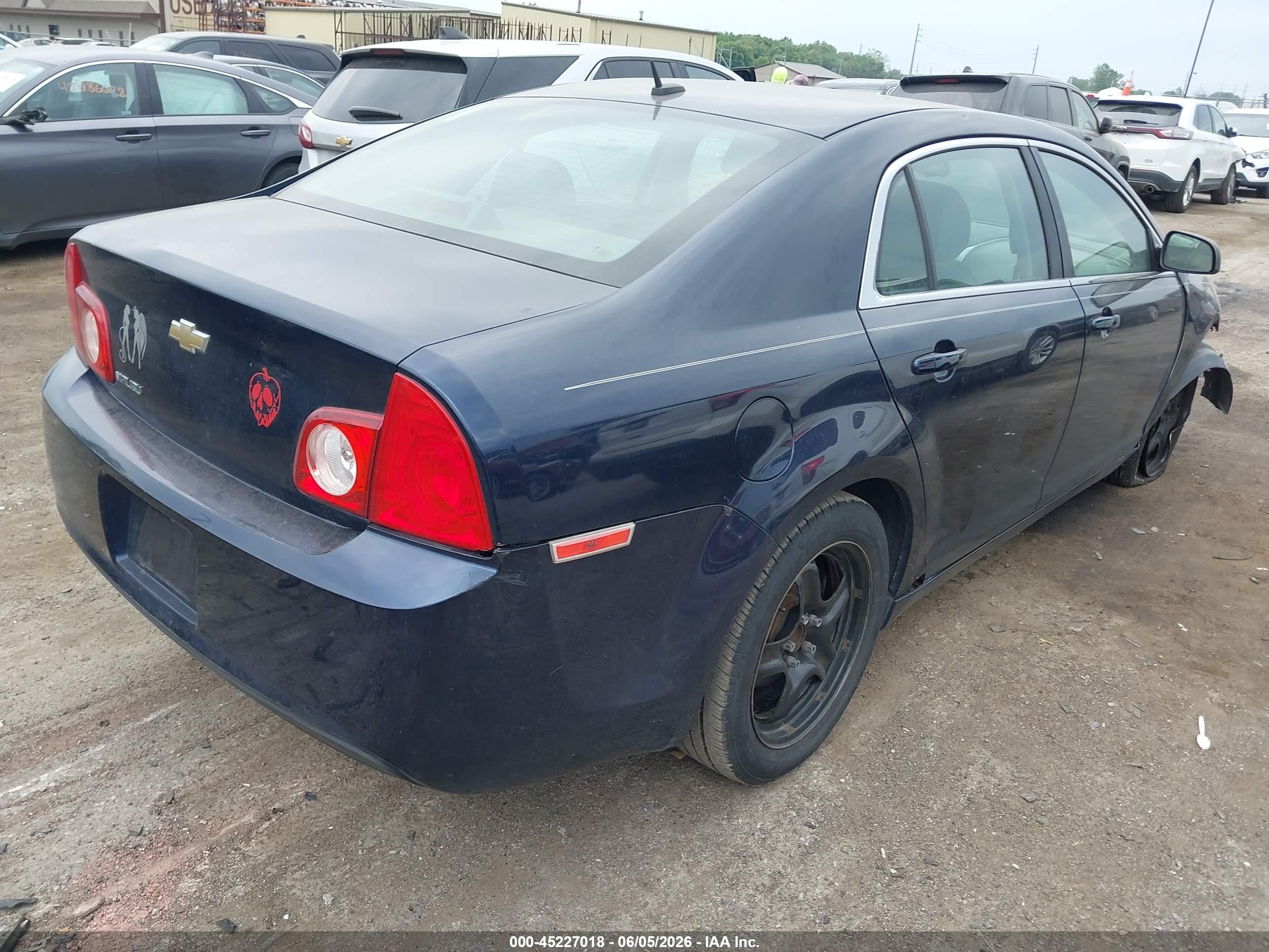 2011 Chevrolet Malibu Ls Blue vin: 1G1ZB5E12BF258285