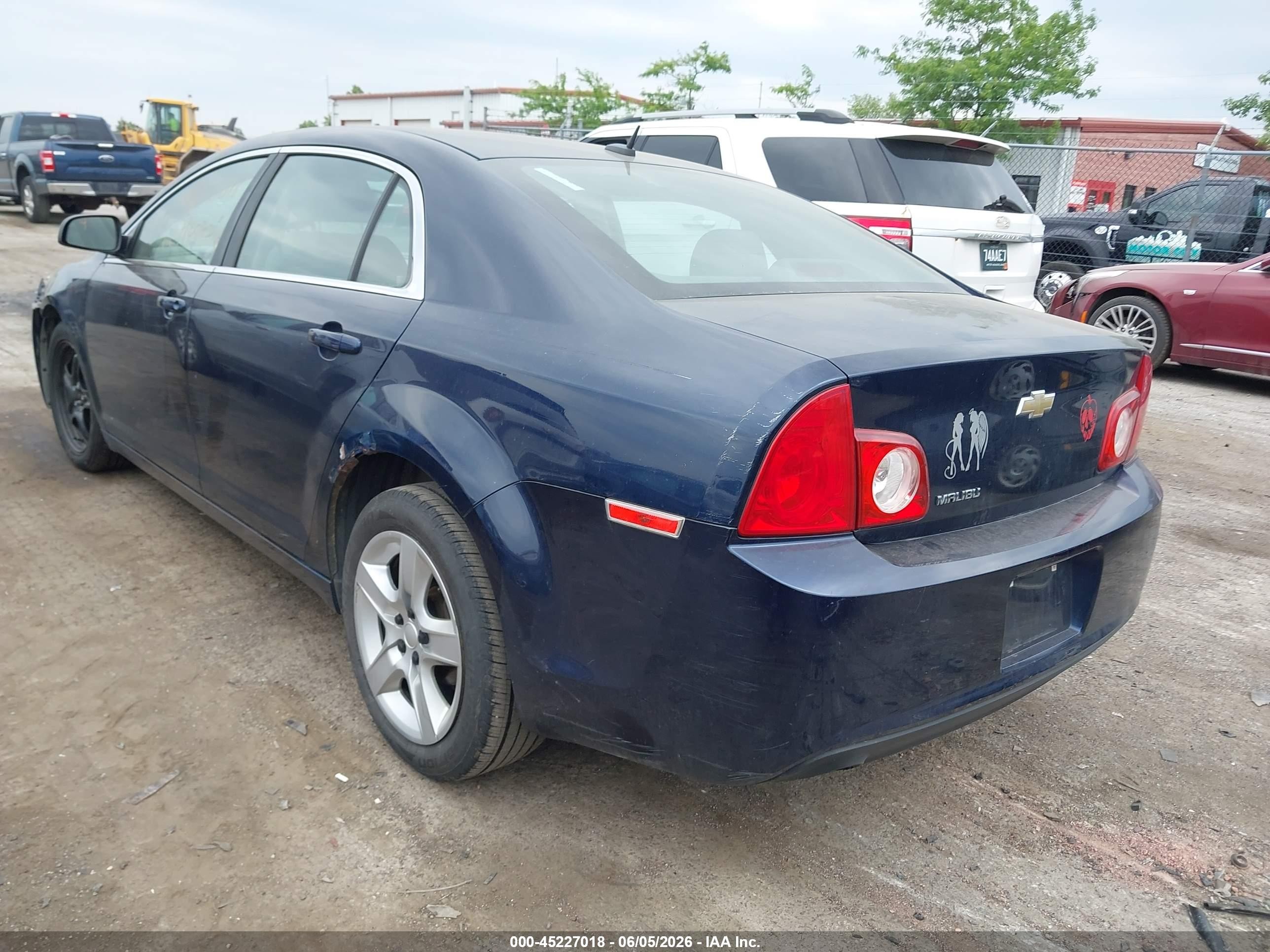2011 Chevrolet Malibu Ls Blue vin: 1G1ZB5E12BF258285