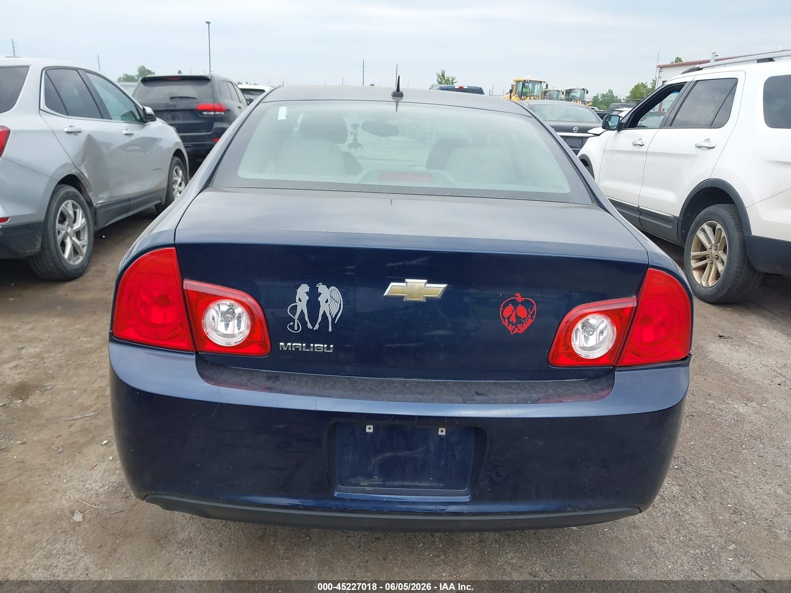 2011 Chevrolet Malibu Ls Blue vin: 1G1ZB5E12BF258285