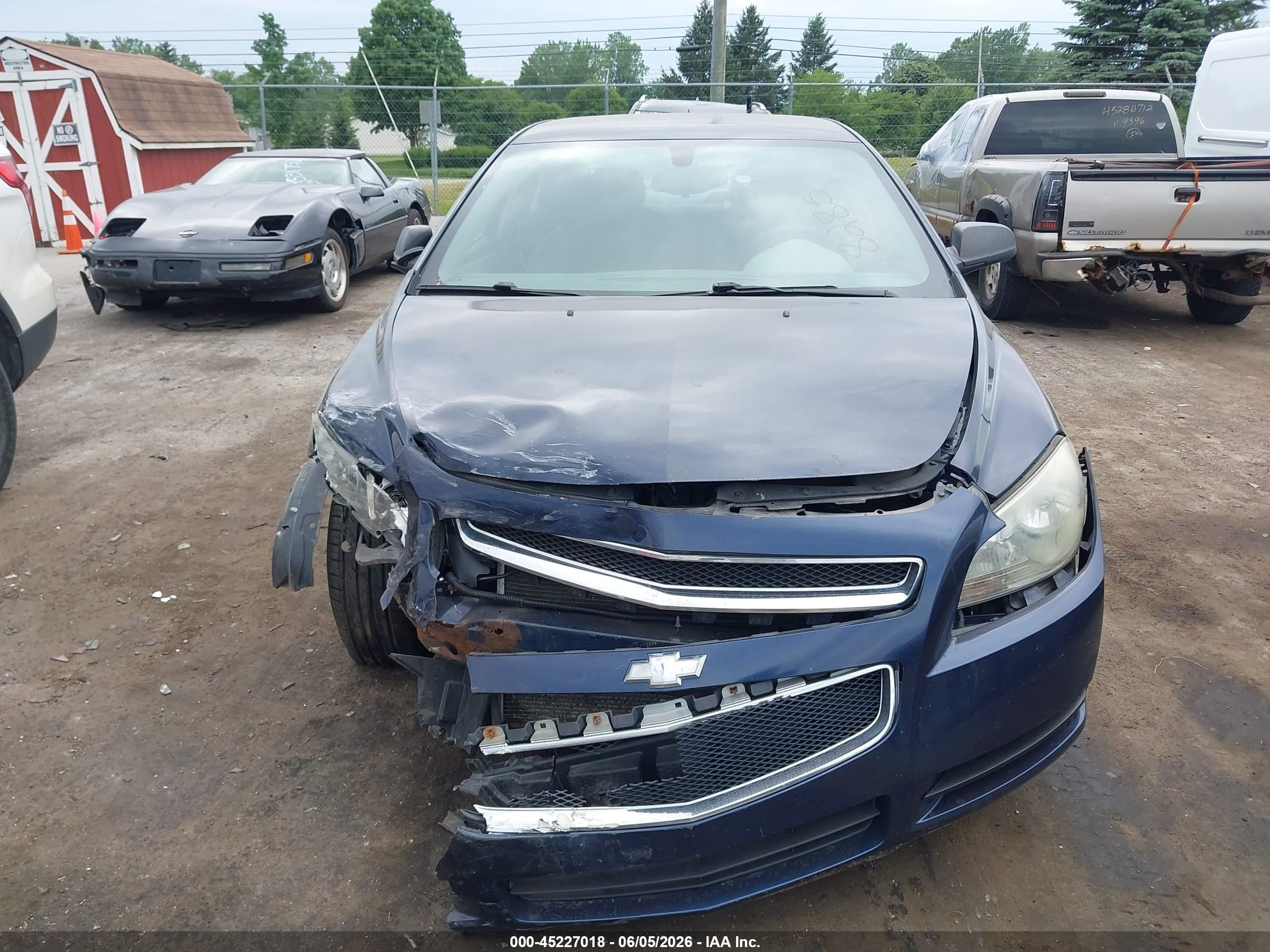 2011 Chevrolet Malibu Ls Blue vin: 1G1ZB5E12BF258285