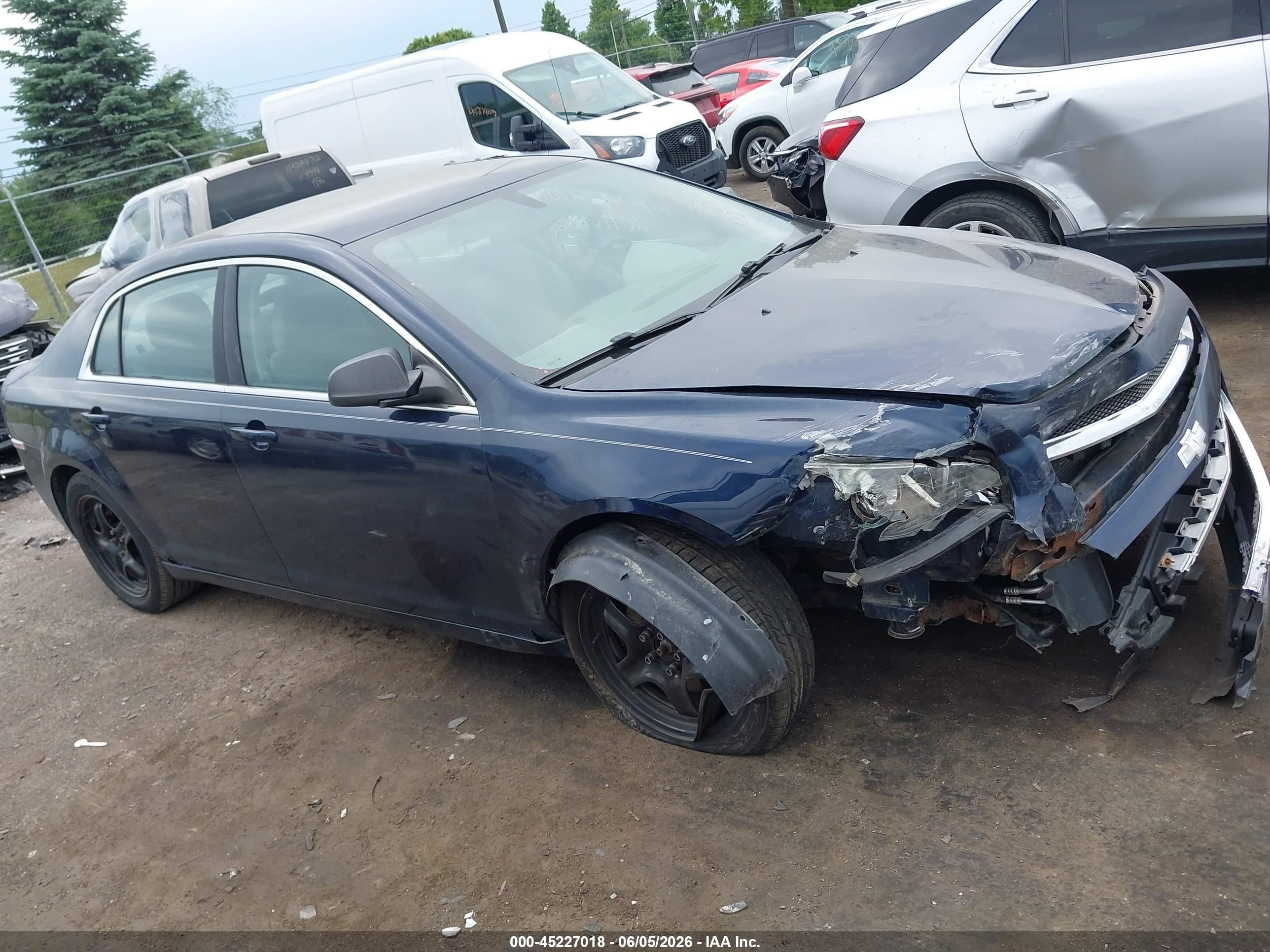 2011 Chevrolet Malibu Ls Blue vin: 1G1ZB5E12BF258285
