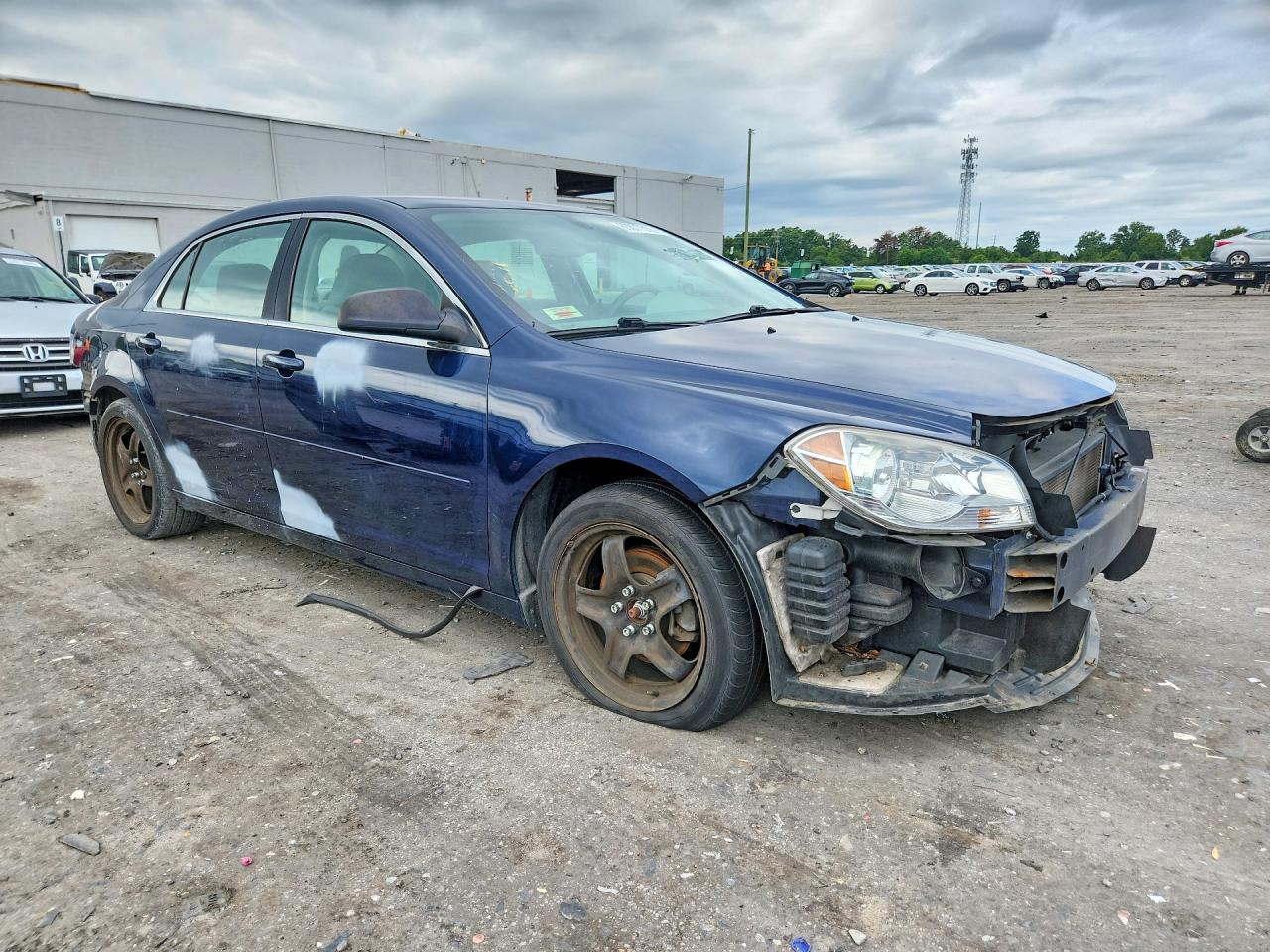 2011 Chevrolet Malibu Ls Blue vin: 1G1ZB5E12BF387336