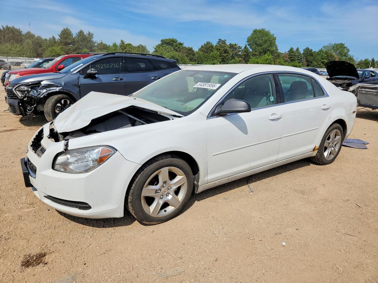 2011 Chevrolet Malibu Ls White vin: 1G1ZB5E13BF243620