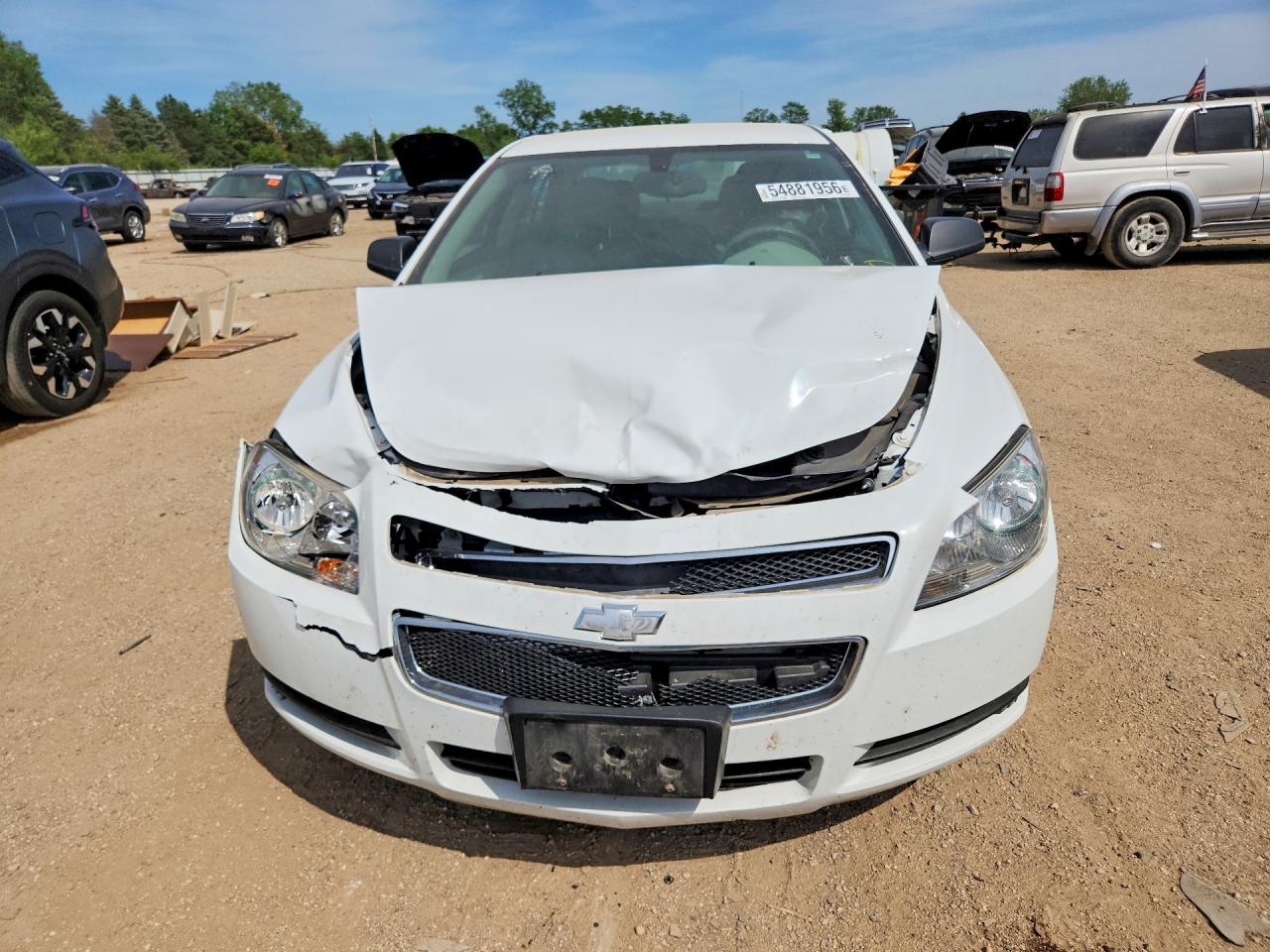 2011 Chevrolet Malibu Ls White vin: 1G1ZB5E13BF243620