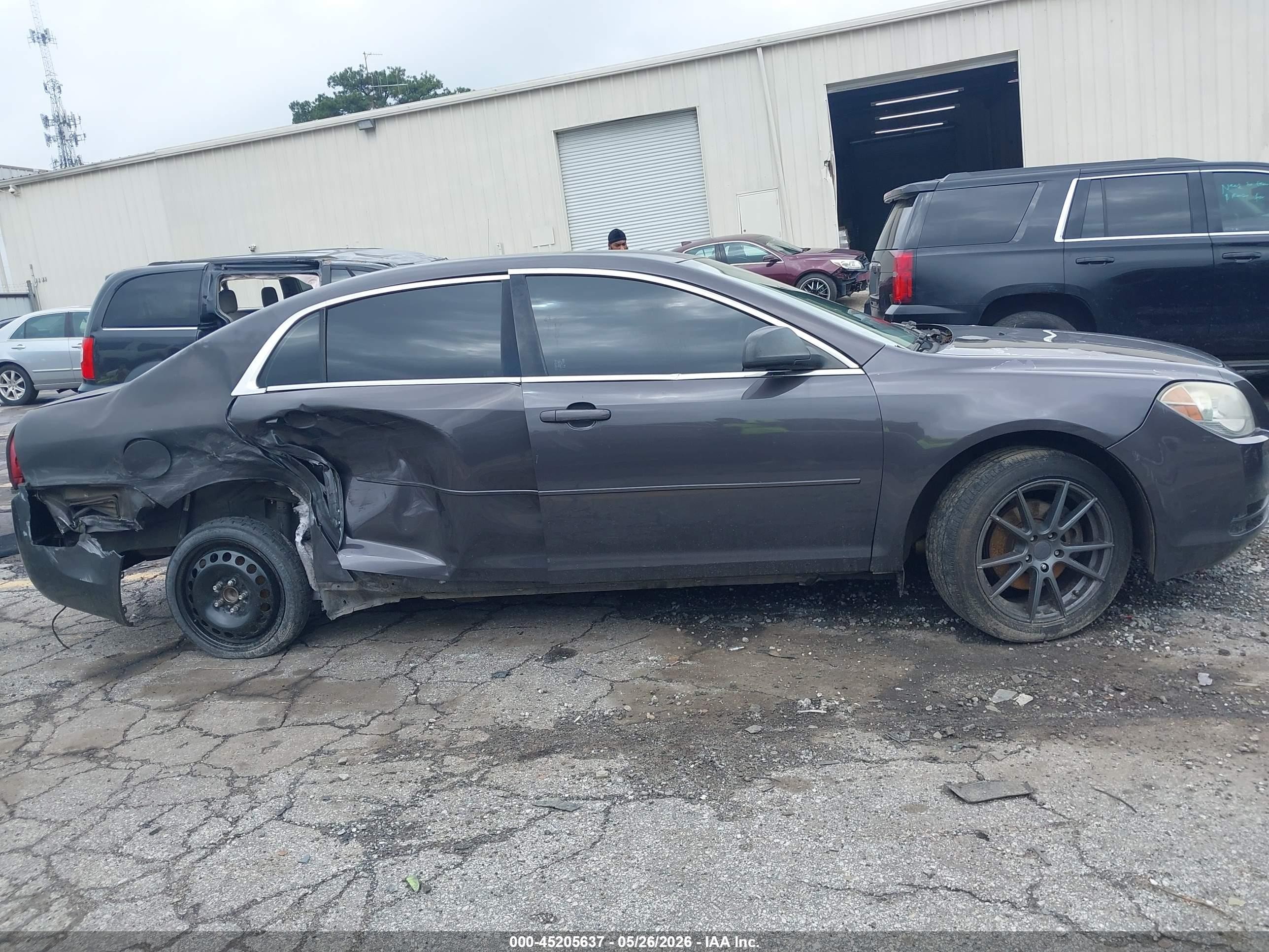 2011 Chevrolet Malibu Ls Gray vin: 1G1ZB5E14BF166630