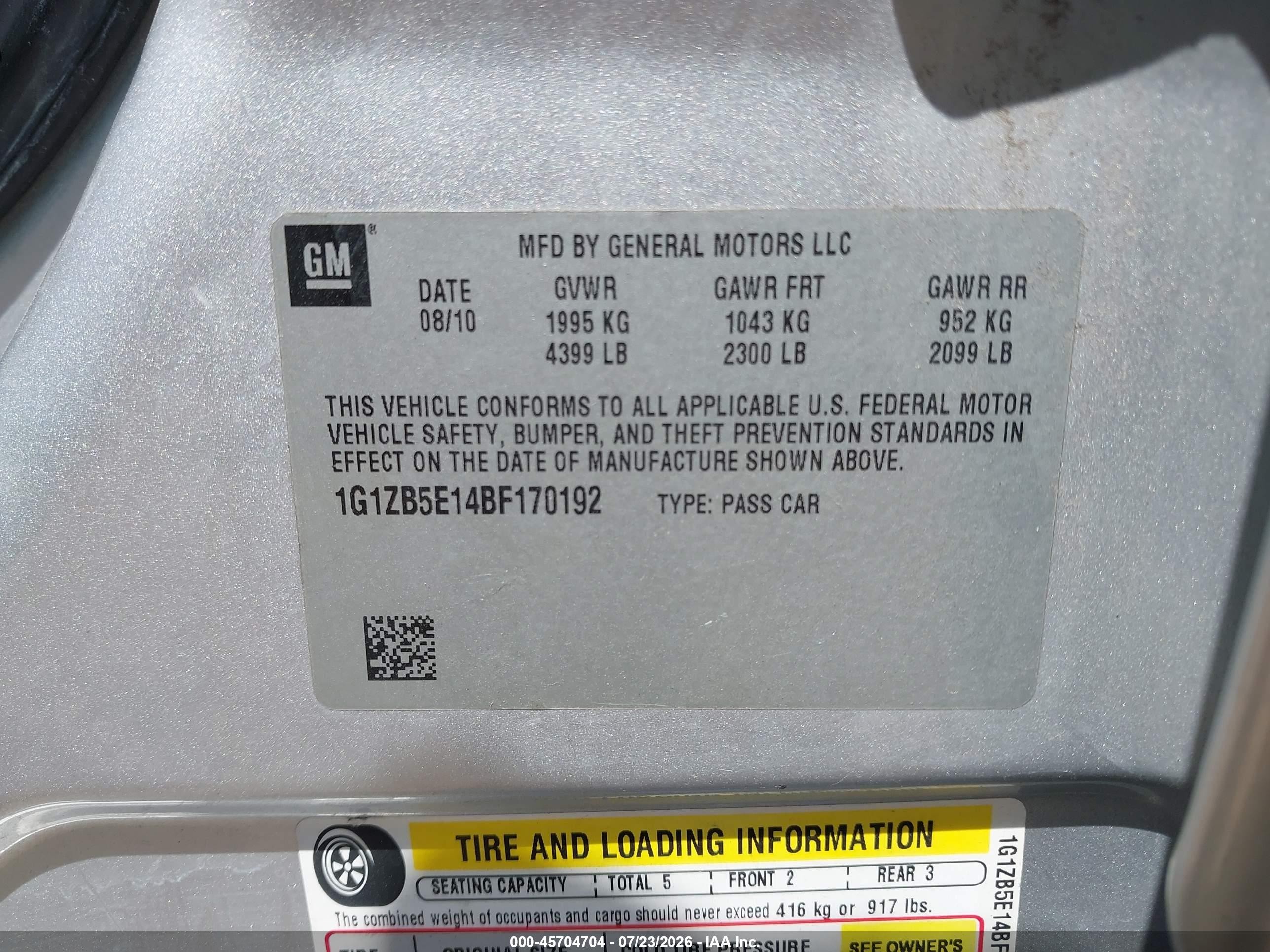 2011 Chevrolet Malibu Ls Серебряный vin: 1G1ZB5E14BF170192
