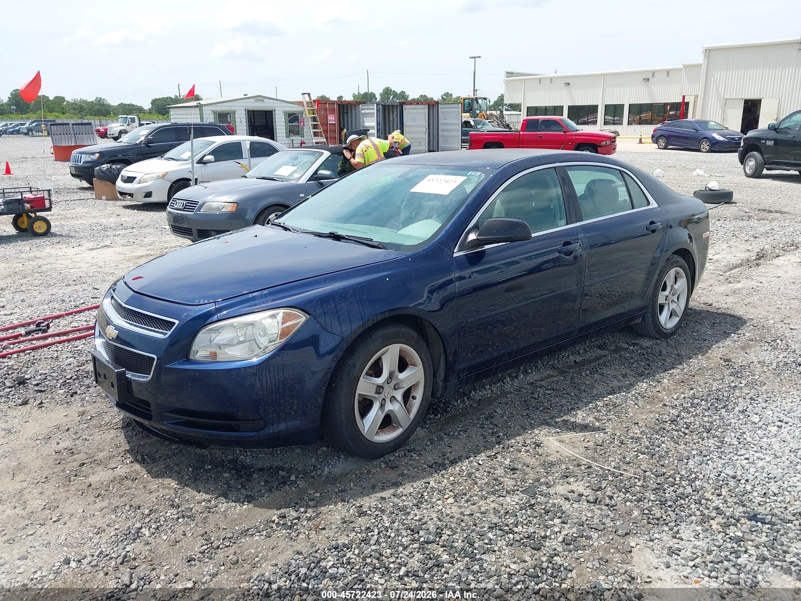 2011 Chevrolet Malibu Ls Dark Blue vin: 1G1ZB5E14BF287187