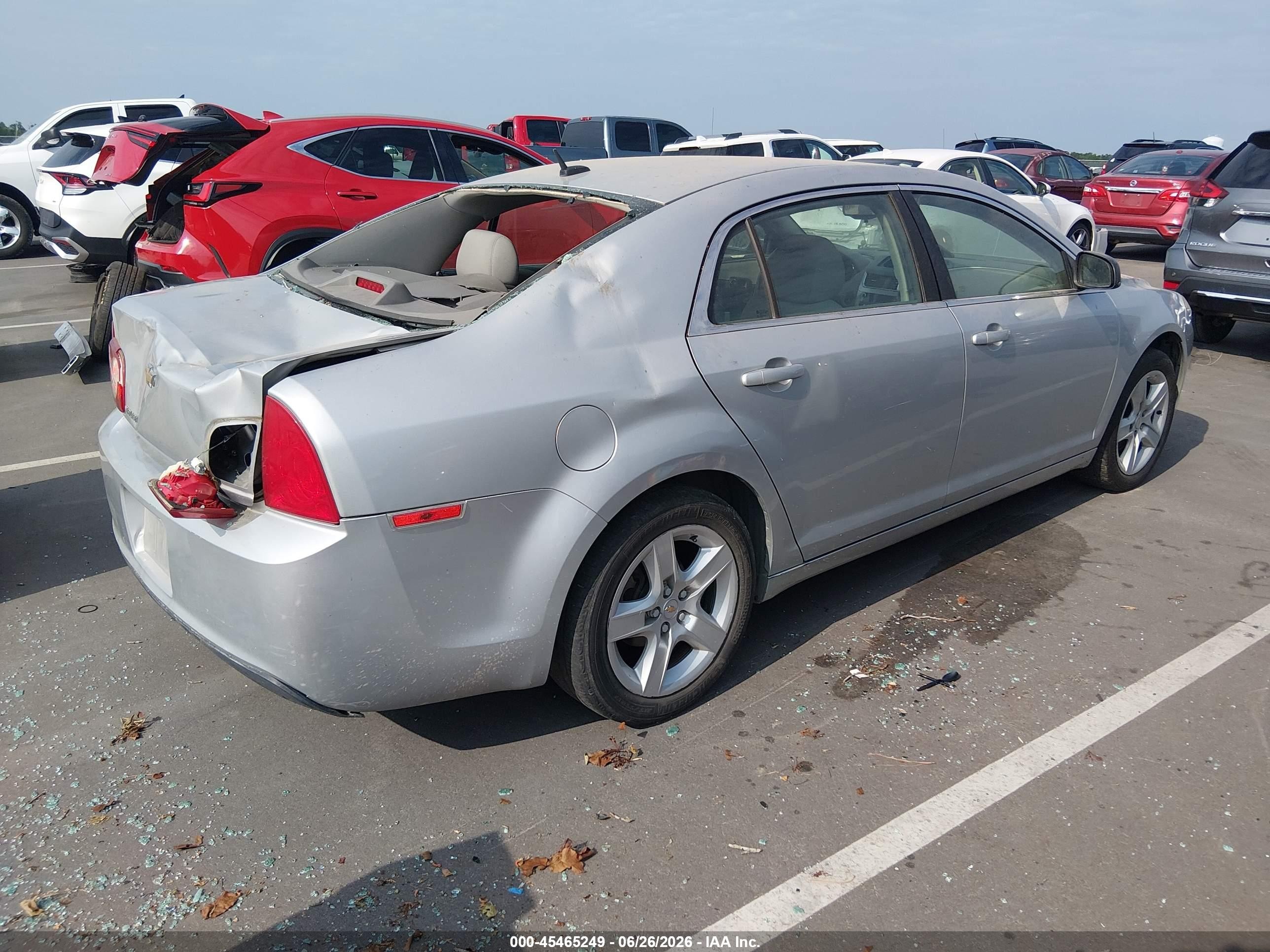 2011 Chevrolet Malibu Ls Silver vin: 1G1ZB5E14BF289926