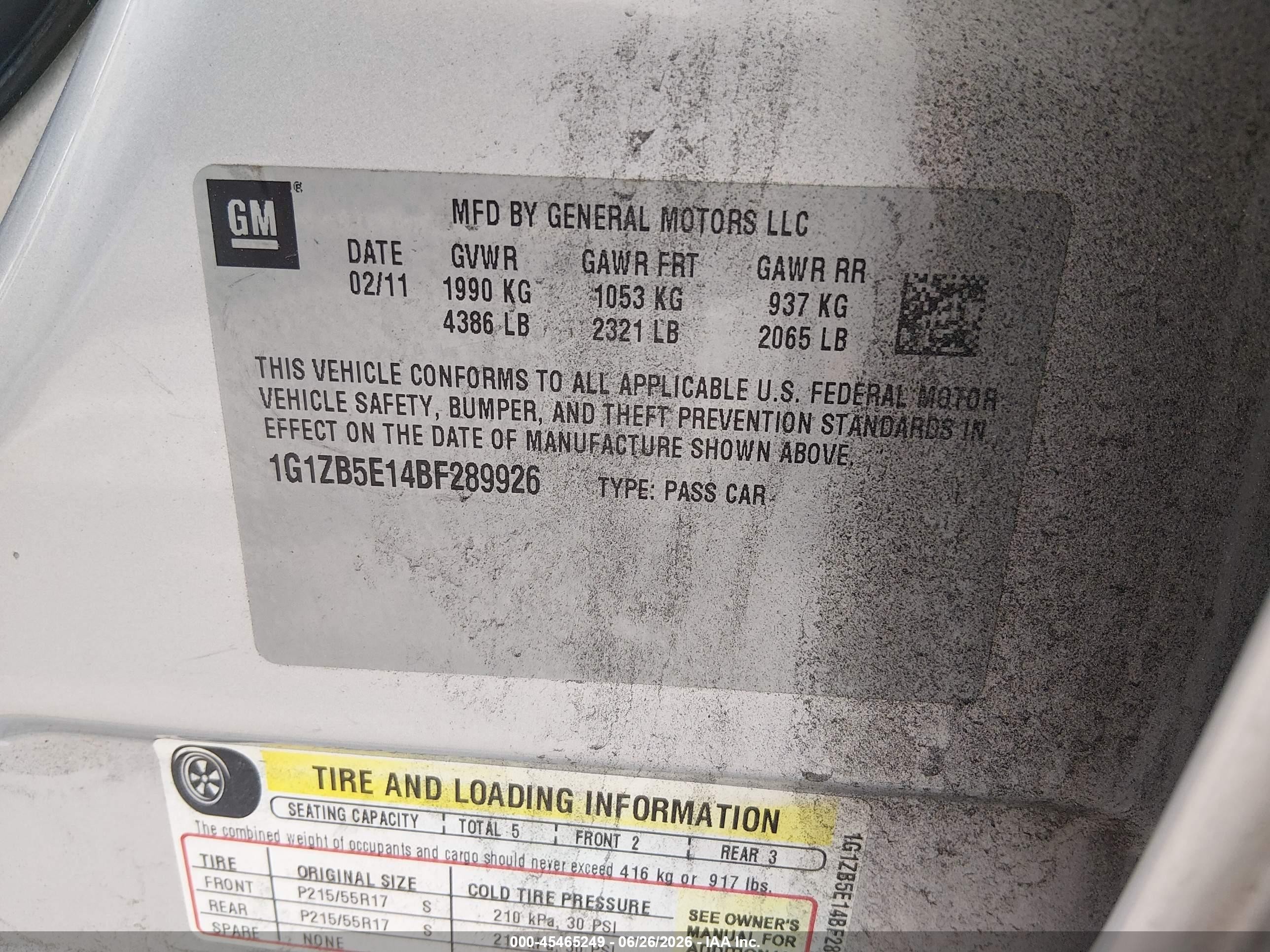 2011 Chevrolet Malibu Ls Silver vin: 1G1ZB5E14BF289926