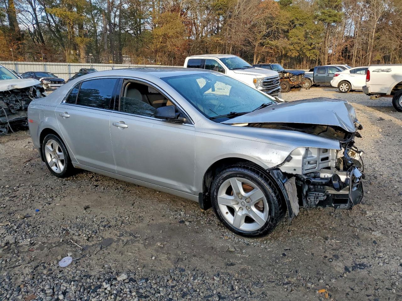 2011 Chevrolet Malibu Ls Silver vin: 1G1ZB5E14BF323637