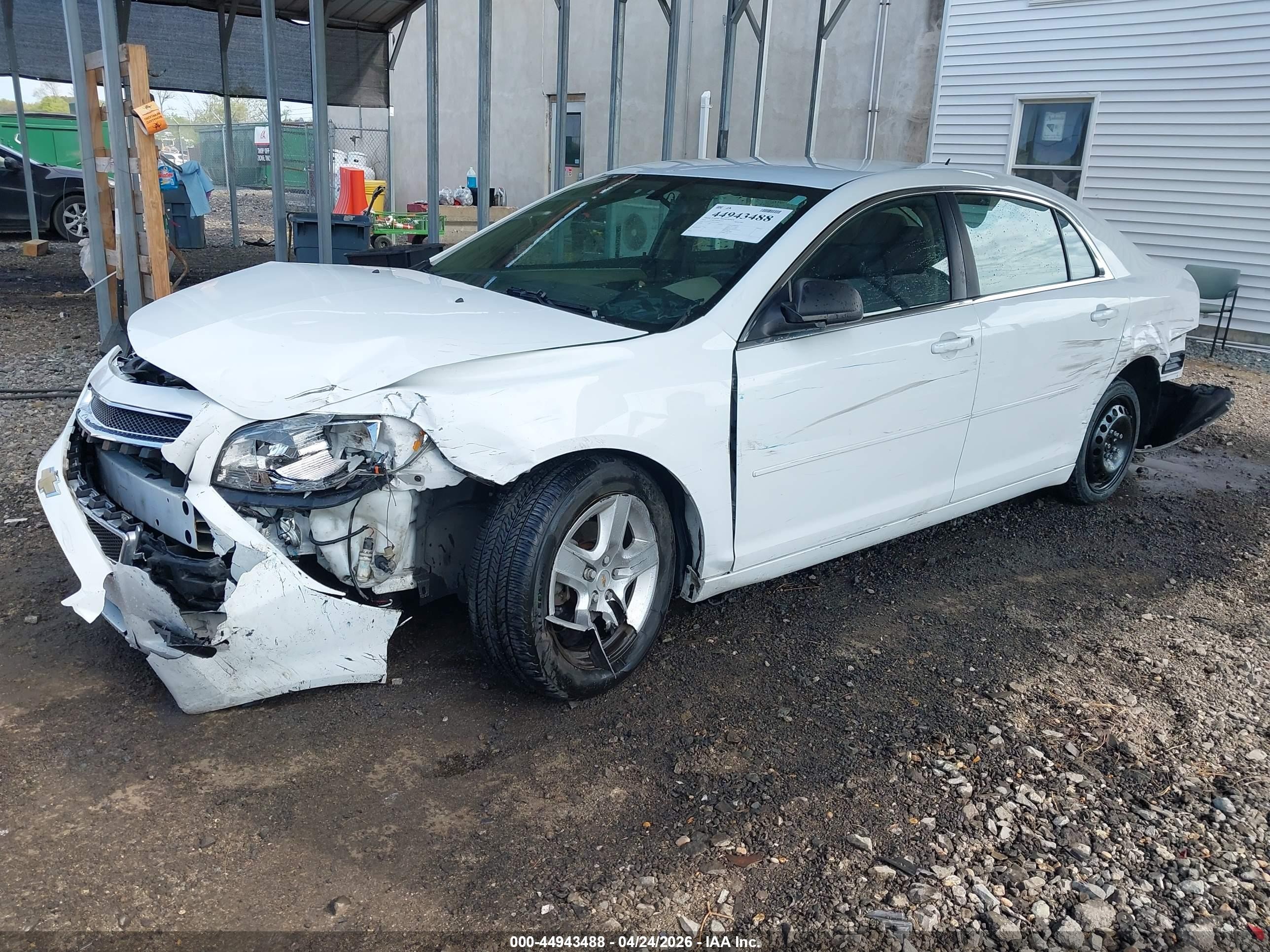 2011 Chevrolet Malibu Ls Белый vin: 1G1ZB5E16BF165866