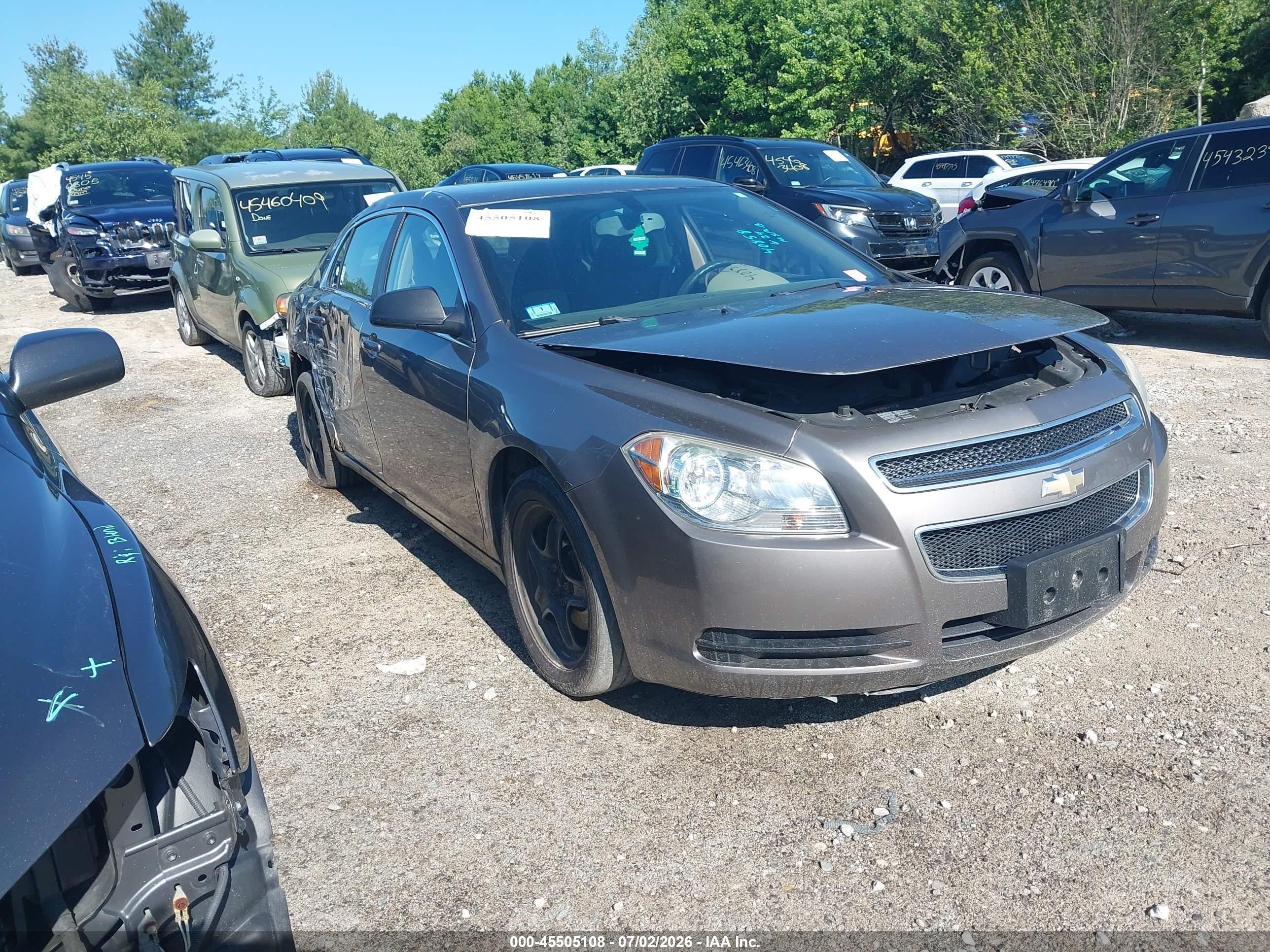 2011 Chevrolet Malibu Ls Brown vin: 1G1ZB5E16BF234894