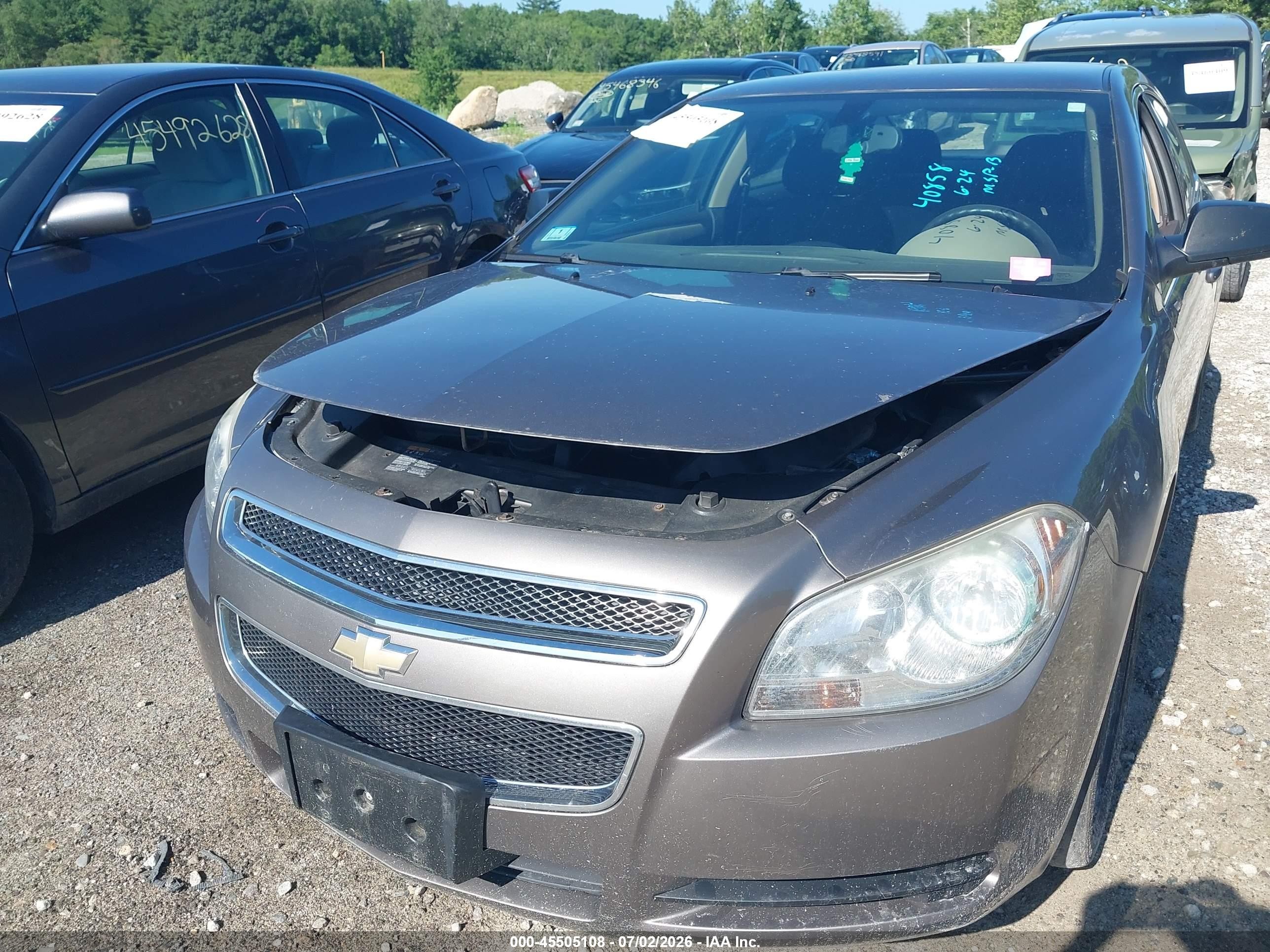 2011 Chevrolet Malibu Ls Brown vin: 1G1ZB5E16BF234894