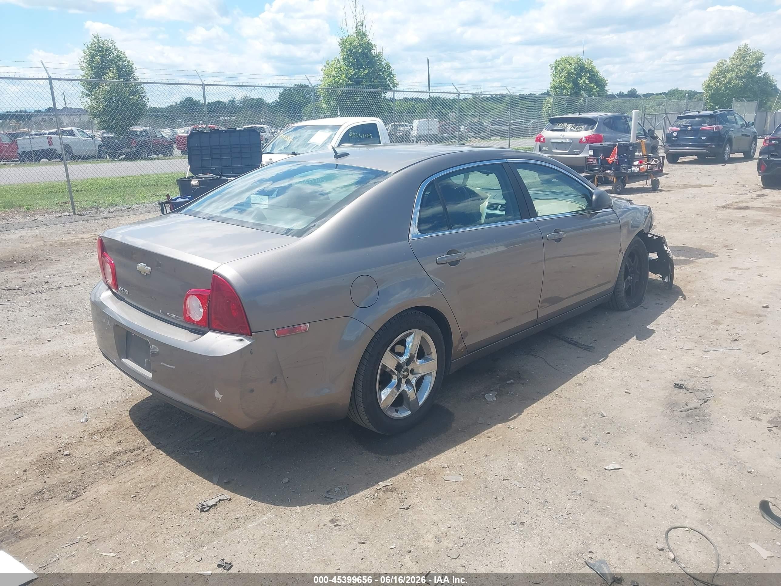 2011 Chevrolet Malibu Ls Dark Brown vin: 1G1ZB5E17BF178237
