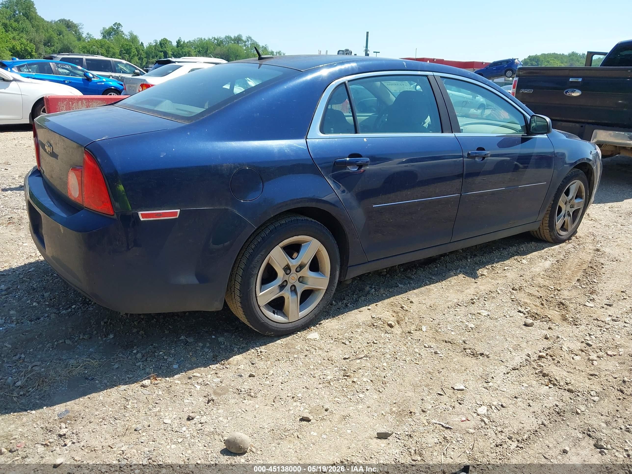 2011 Chevrolet Malibu Ls Dark Blue vin: 1G1ZB5E17BF335894