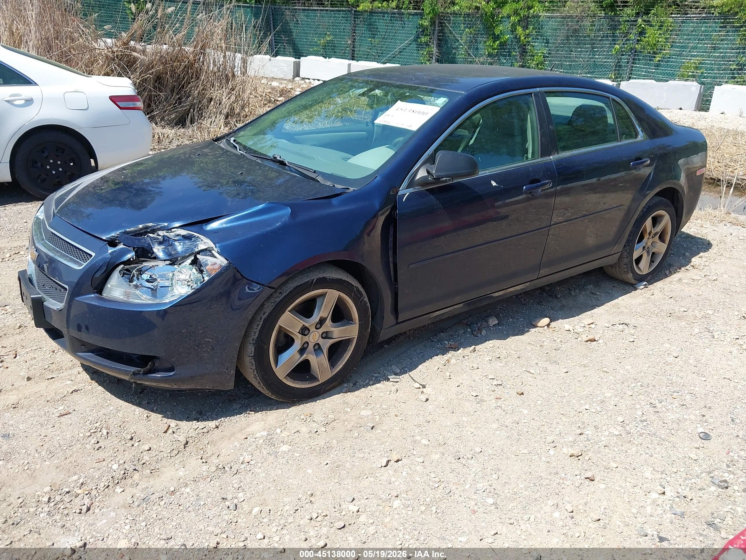2011 Chevrolet Malibu Ls Dark Blue vin: 1G1ZB5E17BF335894