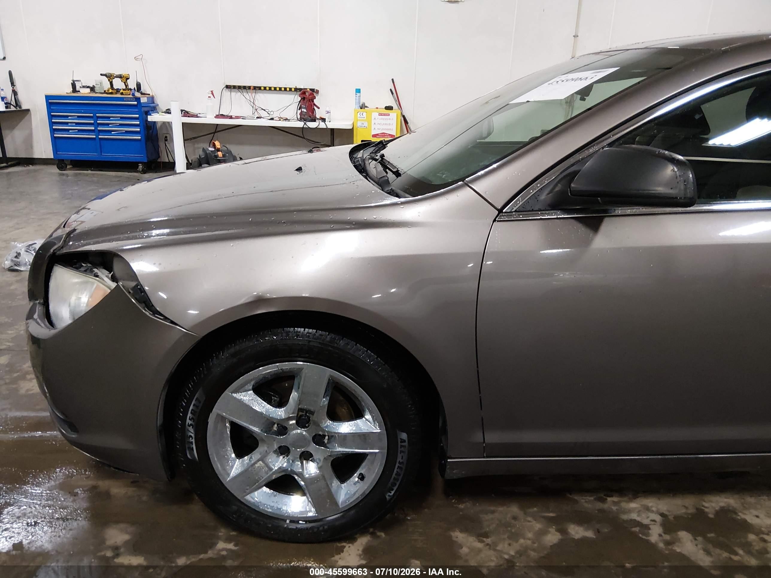 2011 Chevrolet Malibu Ls Gray vin: 1G1ZB5E17BF337595
