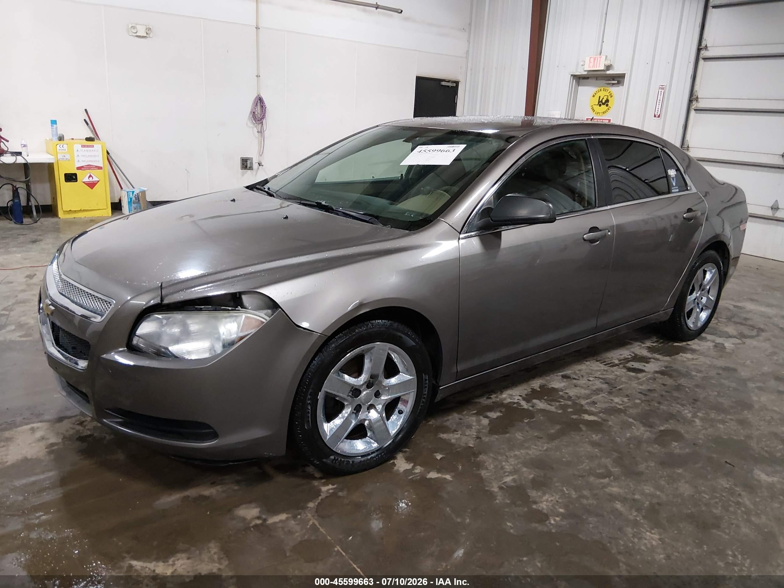 2011 Chevrolet Malibu Ls Gray vin: 1G1ZB5E17BF337595