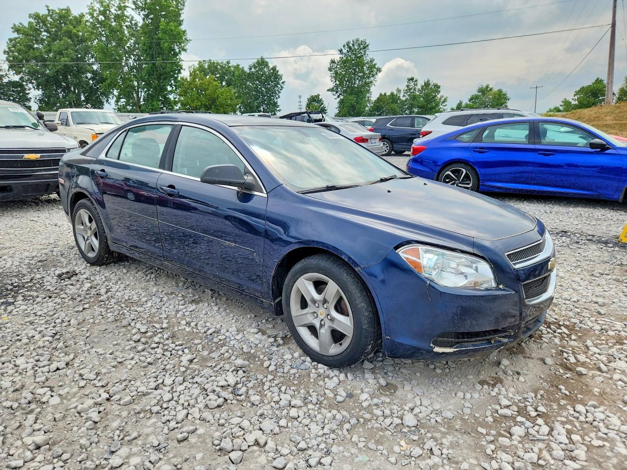 2011 Chevrolet Malibu Ls Blue vin: 1G1ZB5E18BF178649