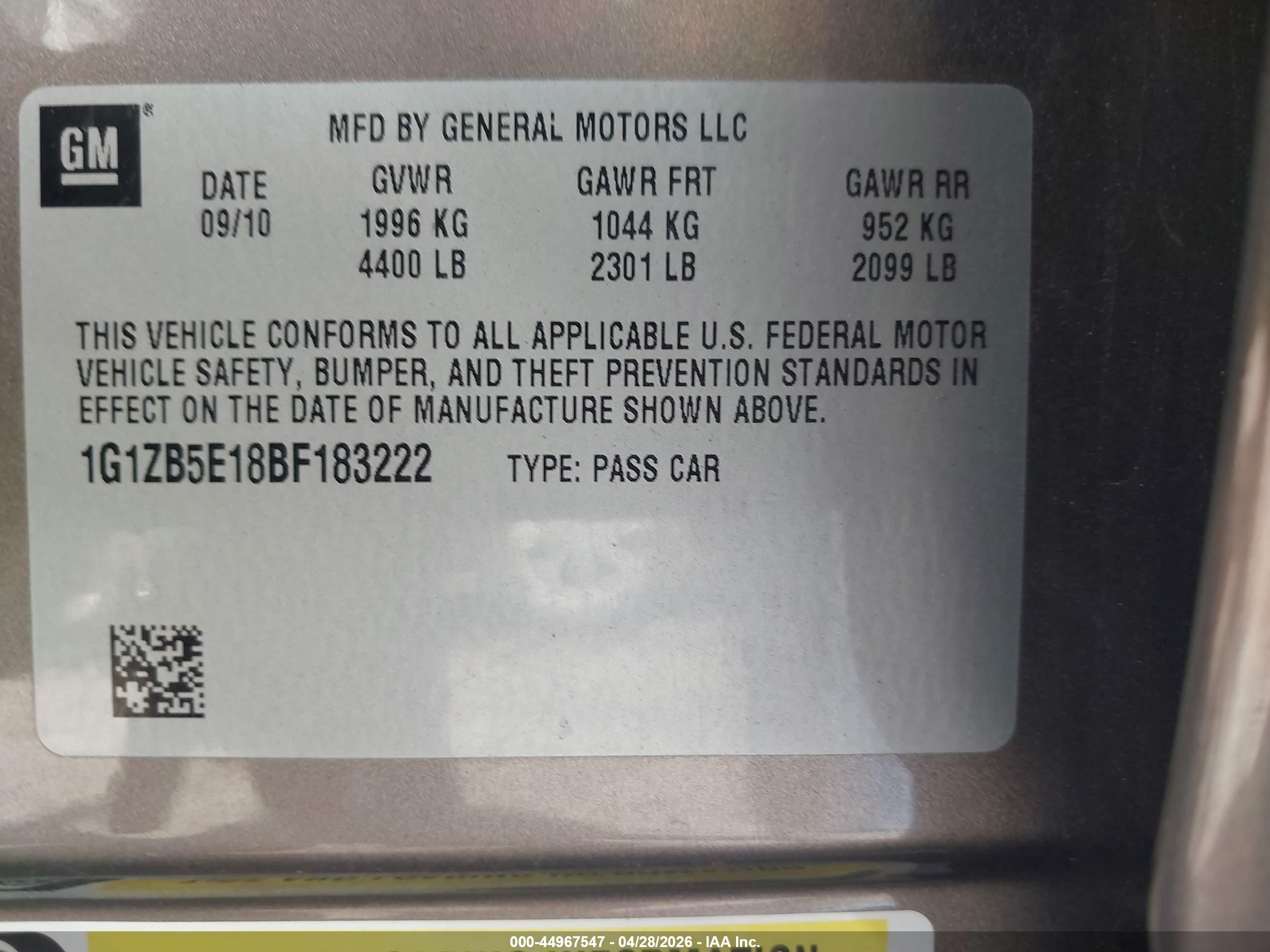 2011 Chevrolet Malibu Ls Серебряный vin: 1G1ZB5E18BF183222