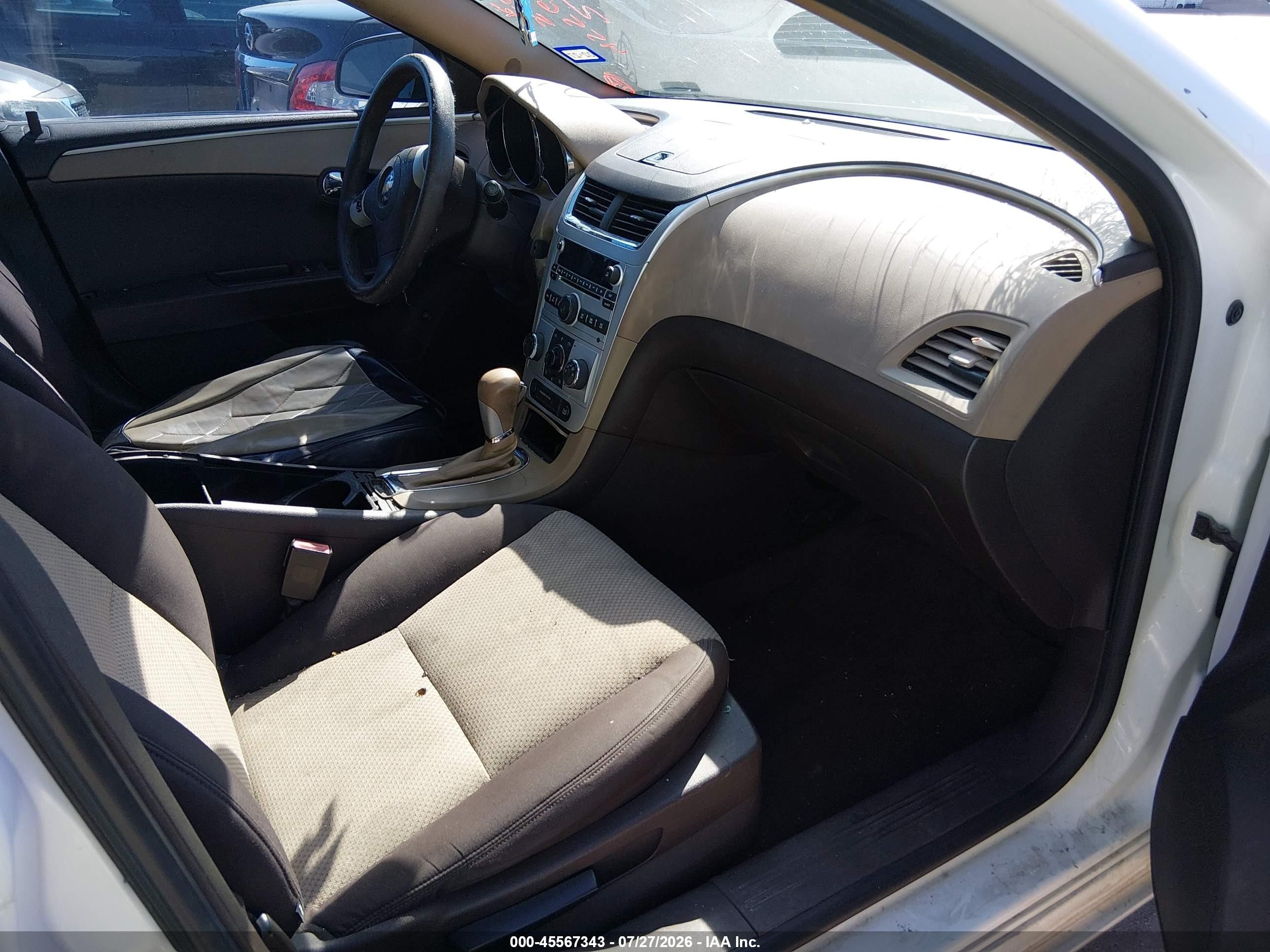 2011 Chevrolet Malibu Ls White vin: 1G1ZB5E18BF189182