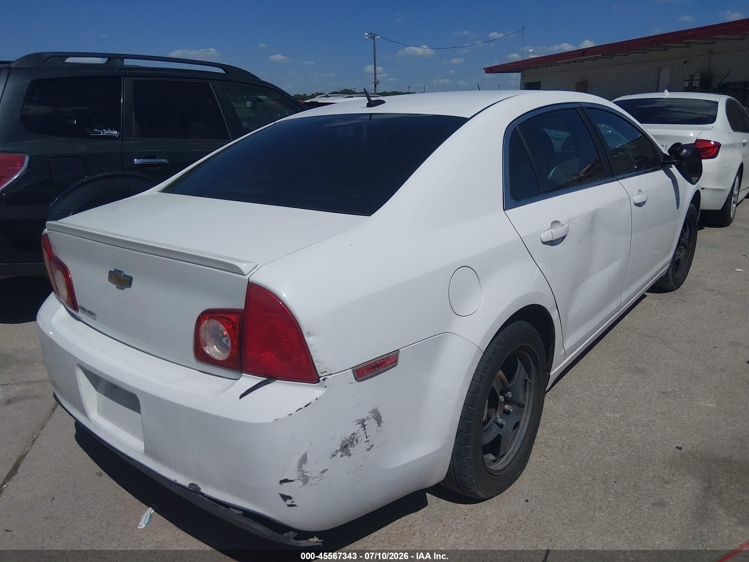 2011 Chevrolet Malibu Ls White vin: 1G1ZB5E18BF189182