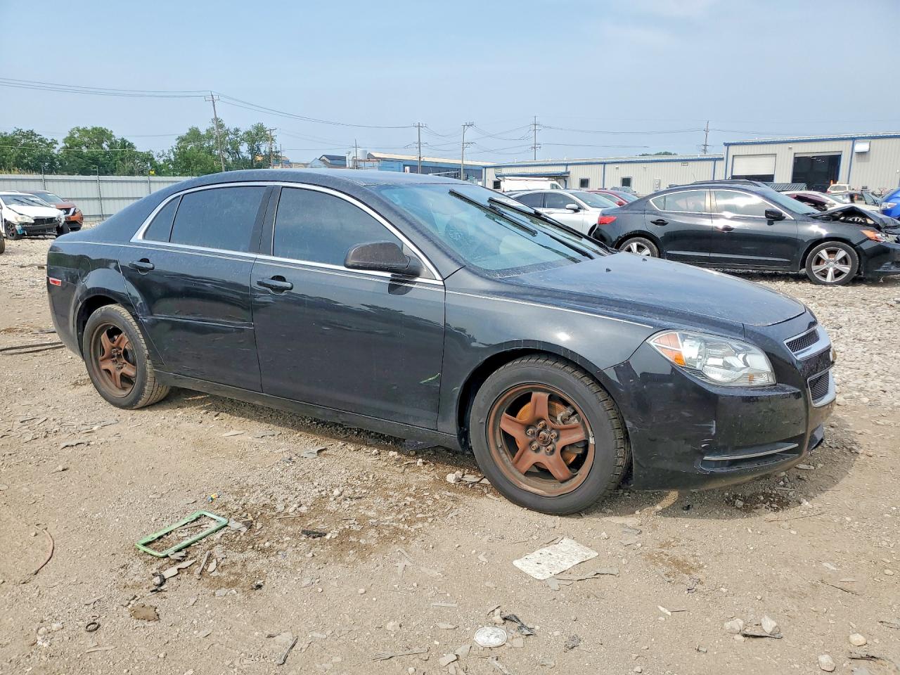 2011 Chevrolet Malibu Ls Black vin: 1G1ZB5E19BF174058