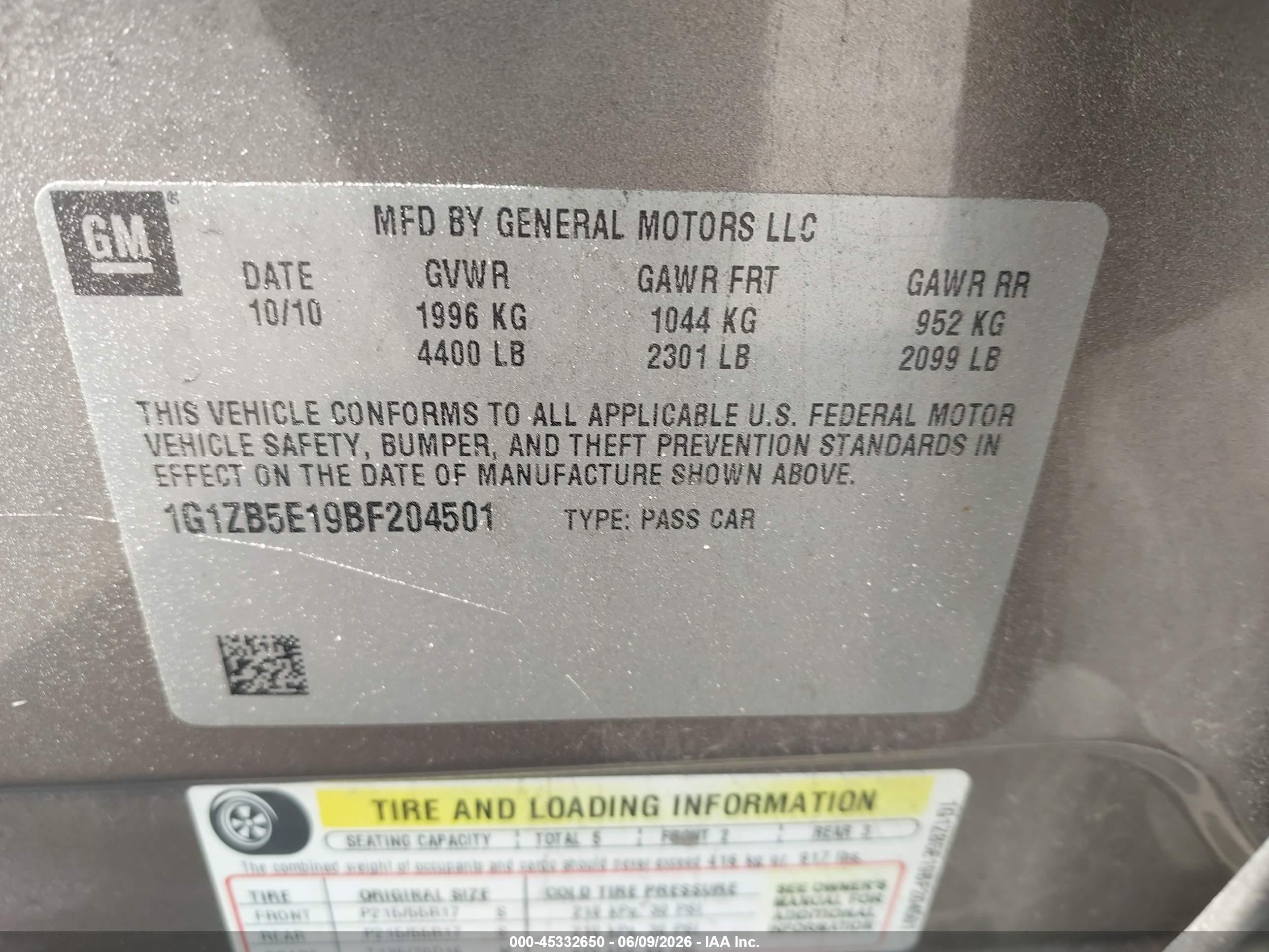 2011 Chevrolet Malibu Ls Brown vin: 1G1ZB5E19BF204501
