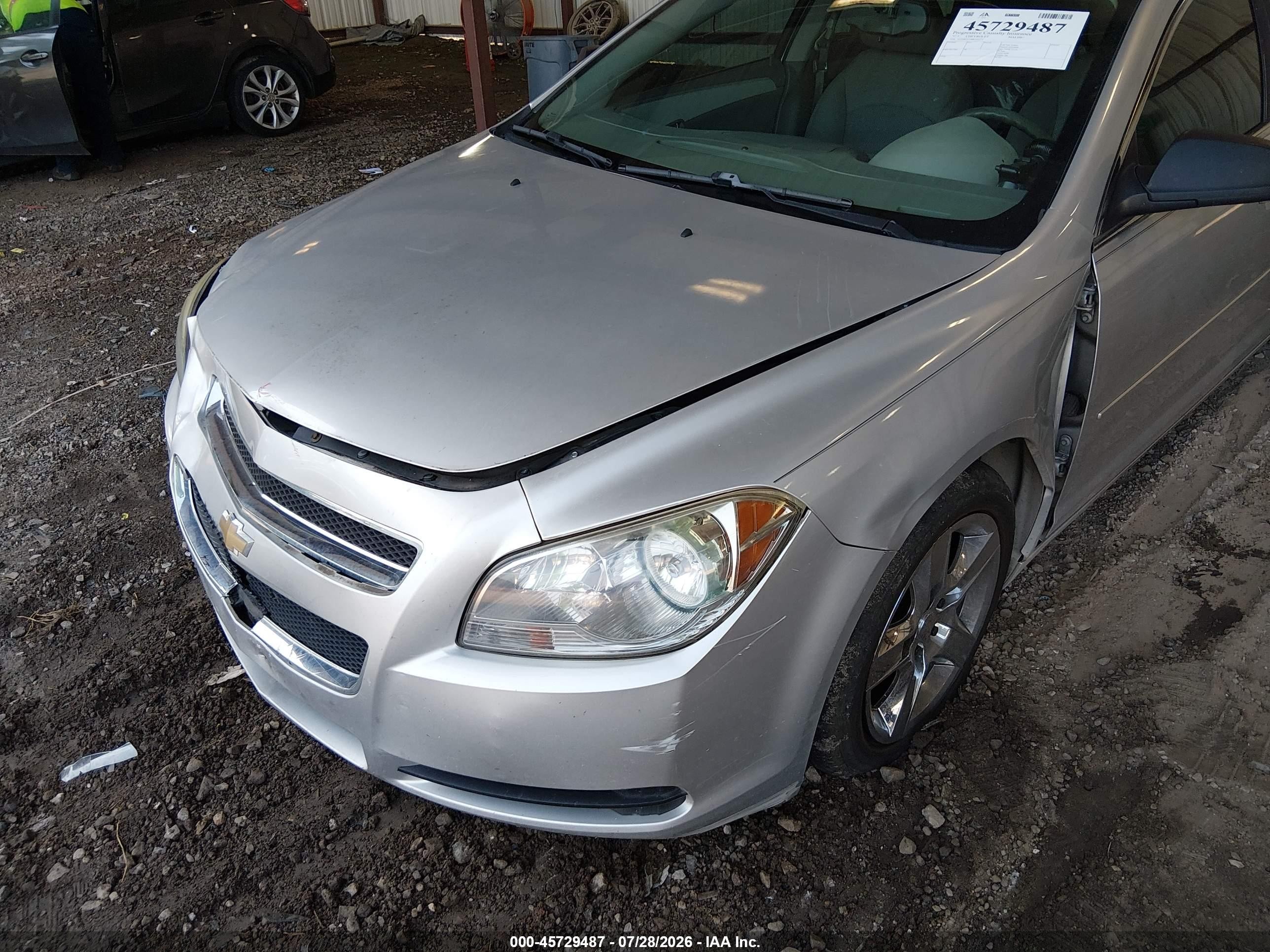 2011 Chevrolet Malibu Ls Silver vin: 1G1ZB5E19BF295771
