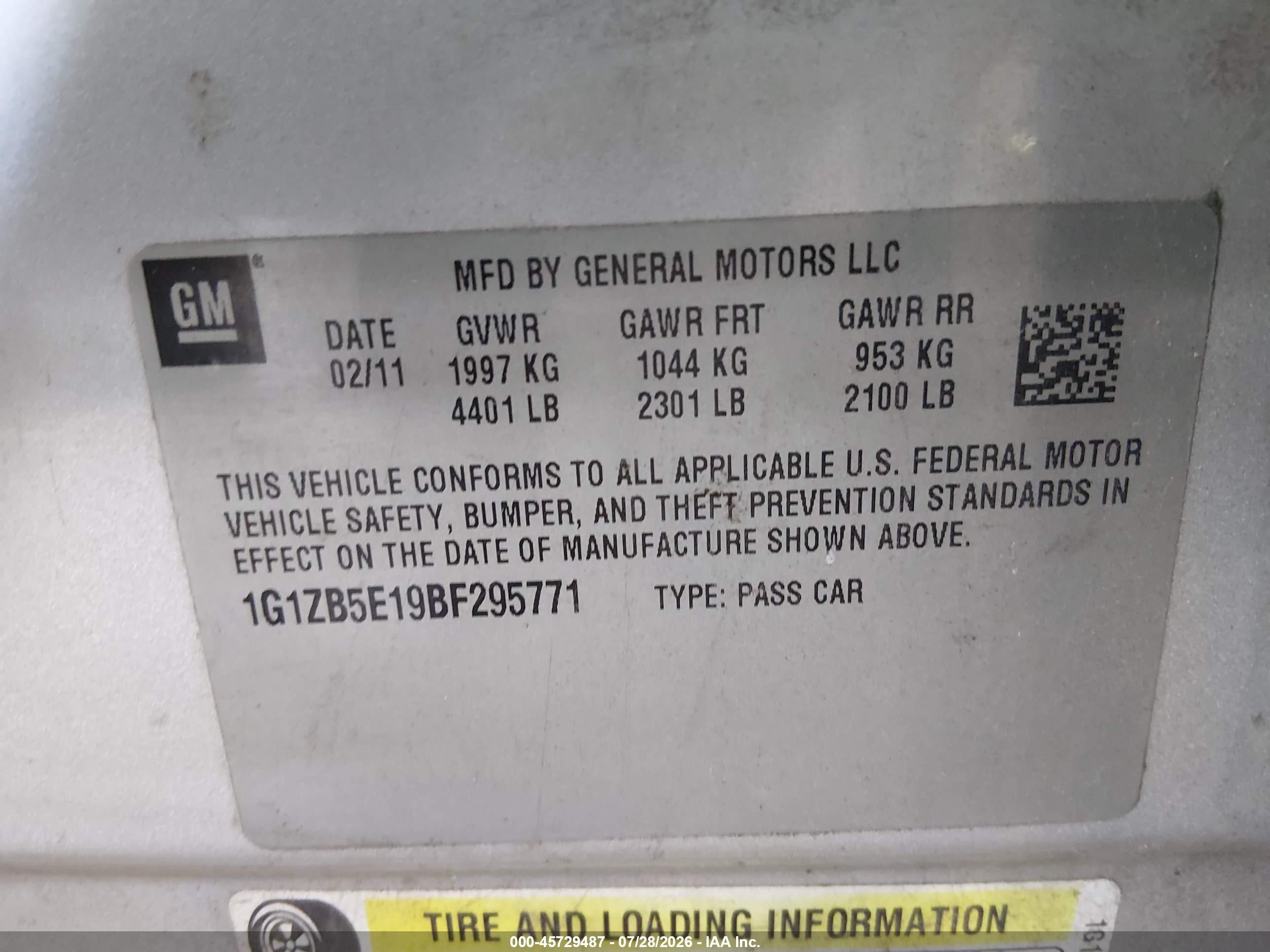 2011 Chevrolet Malibu Ls Silver vin: 1G1ZB5E19BF295771