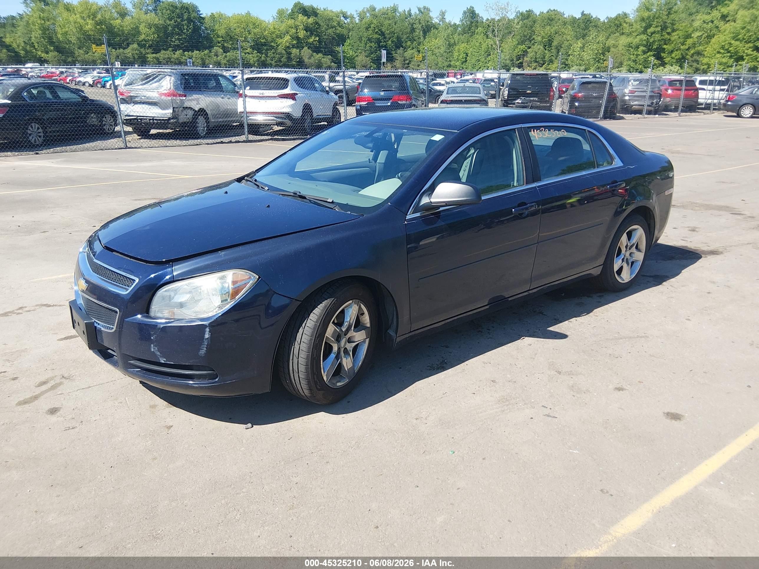 2011 Chevrolet Malibu Ls Blue vin: 1G1ZB5E1XBF202613