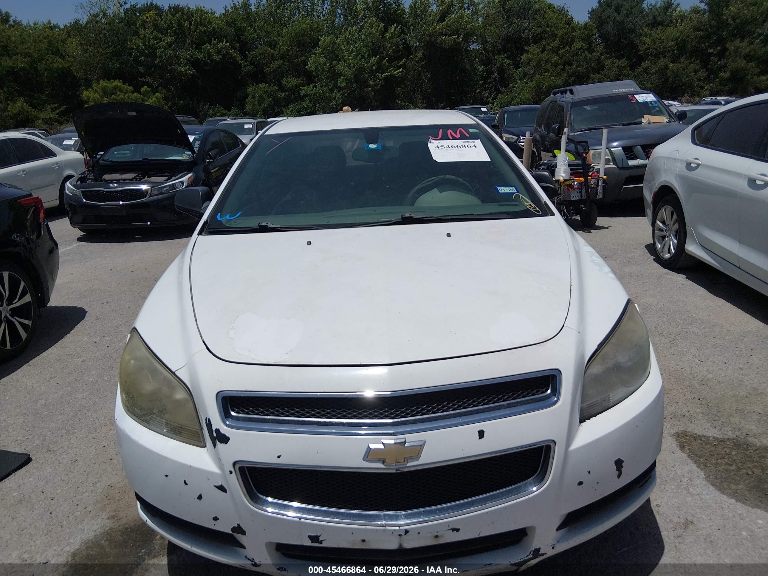 2011 Chevrolet Malibu Ls White vin: 1G1ZB5E1XBF209481