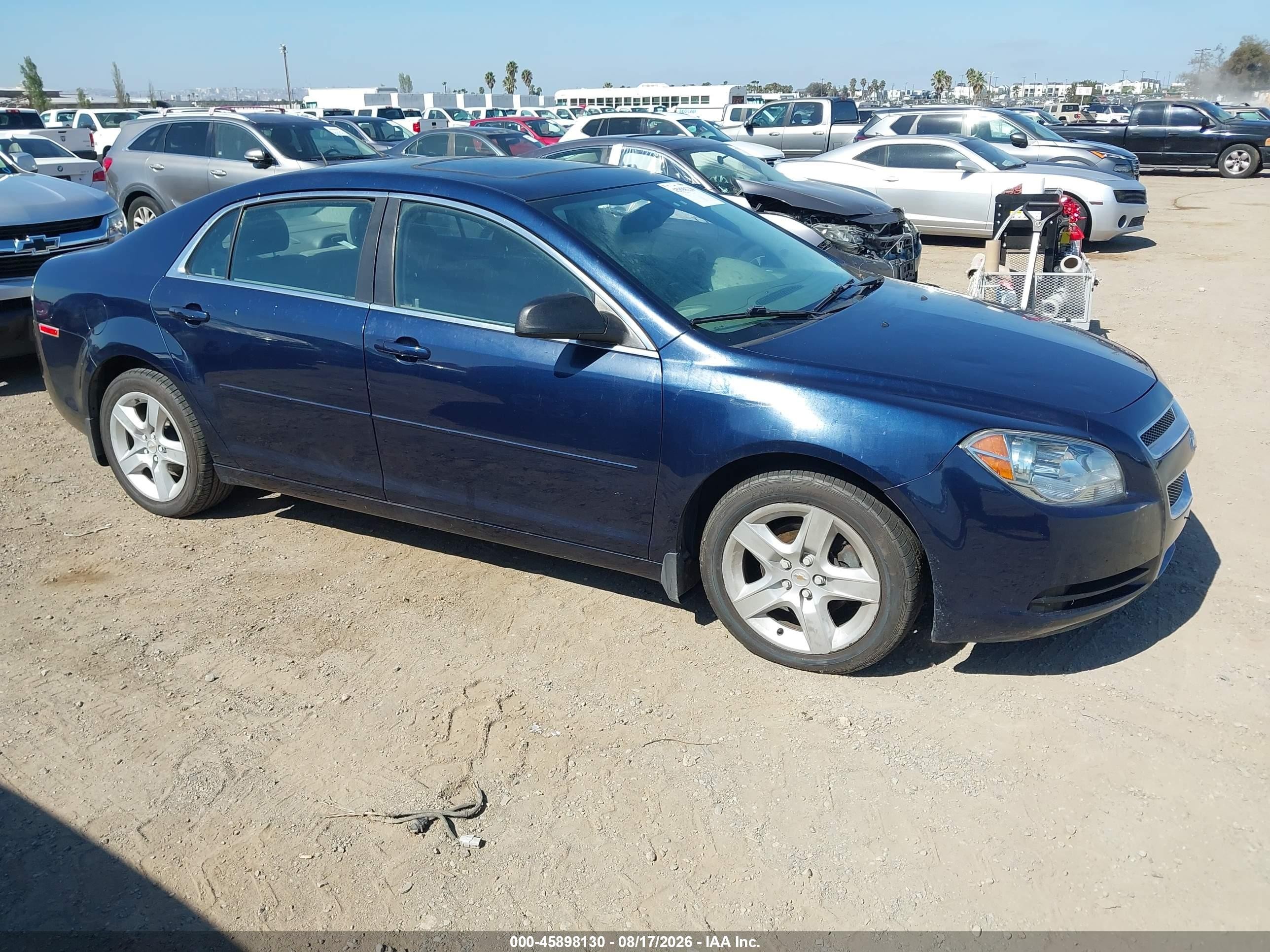 2011 Chevrolet Malibu Ls Blue vin: 1G1ZB5E1XBF366363