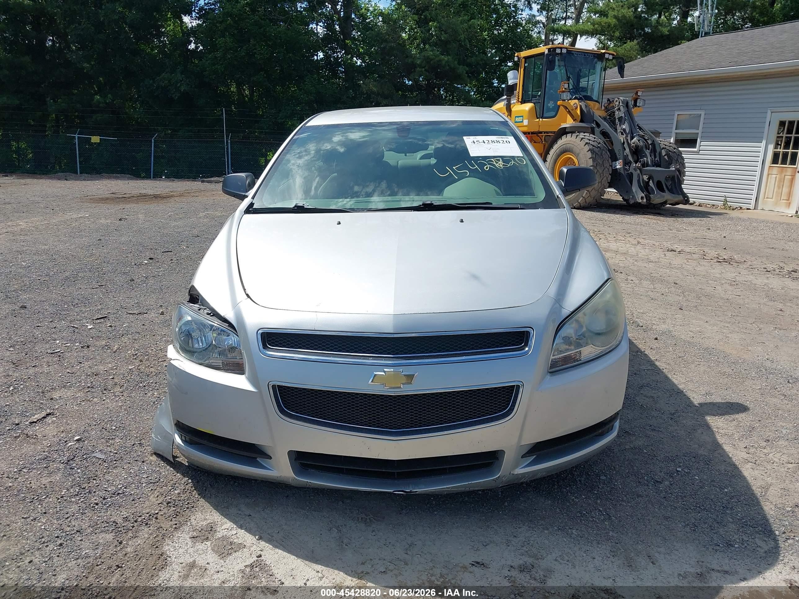 2010 Chevrolet Malibu Ls Silver vin: 1G1ZB5EB0AF161089