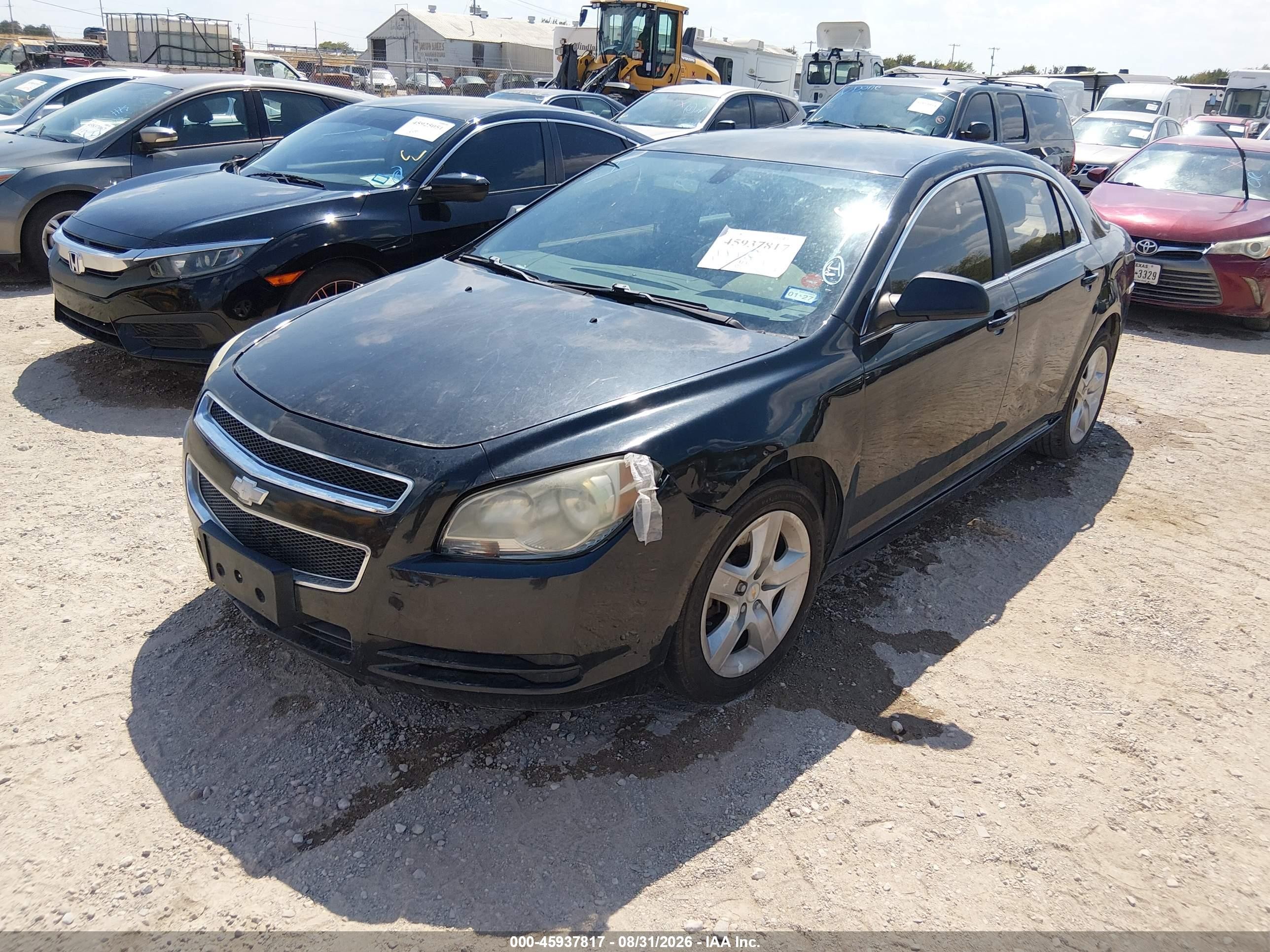 2010 Chevrolet Malibu Ls Black vin: 1G1ZB5EB0AF193623