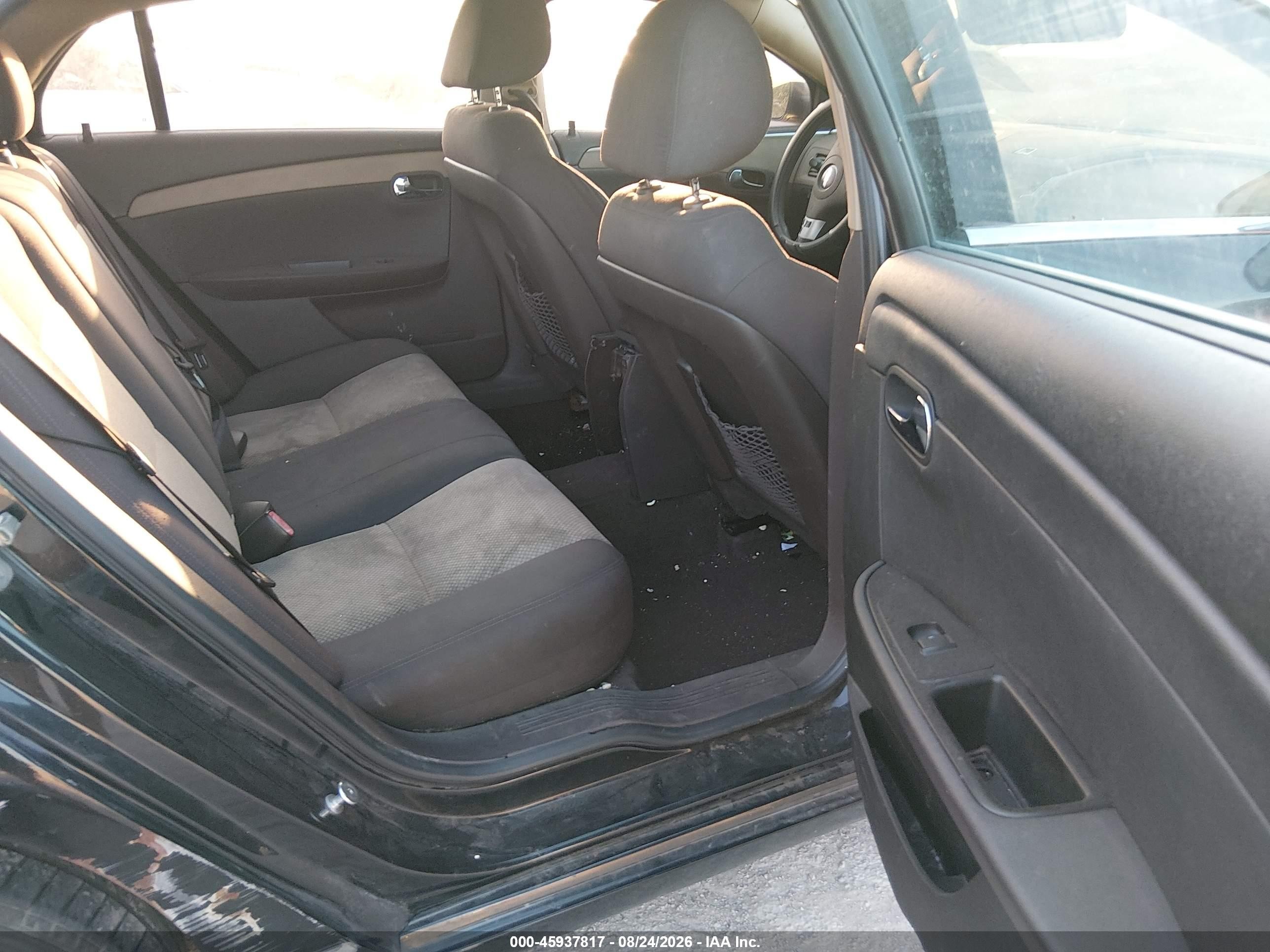 2010 Chevrolet Malibu Ls Black vin: 1G1ZB5EB0AF193623