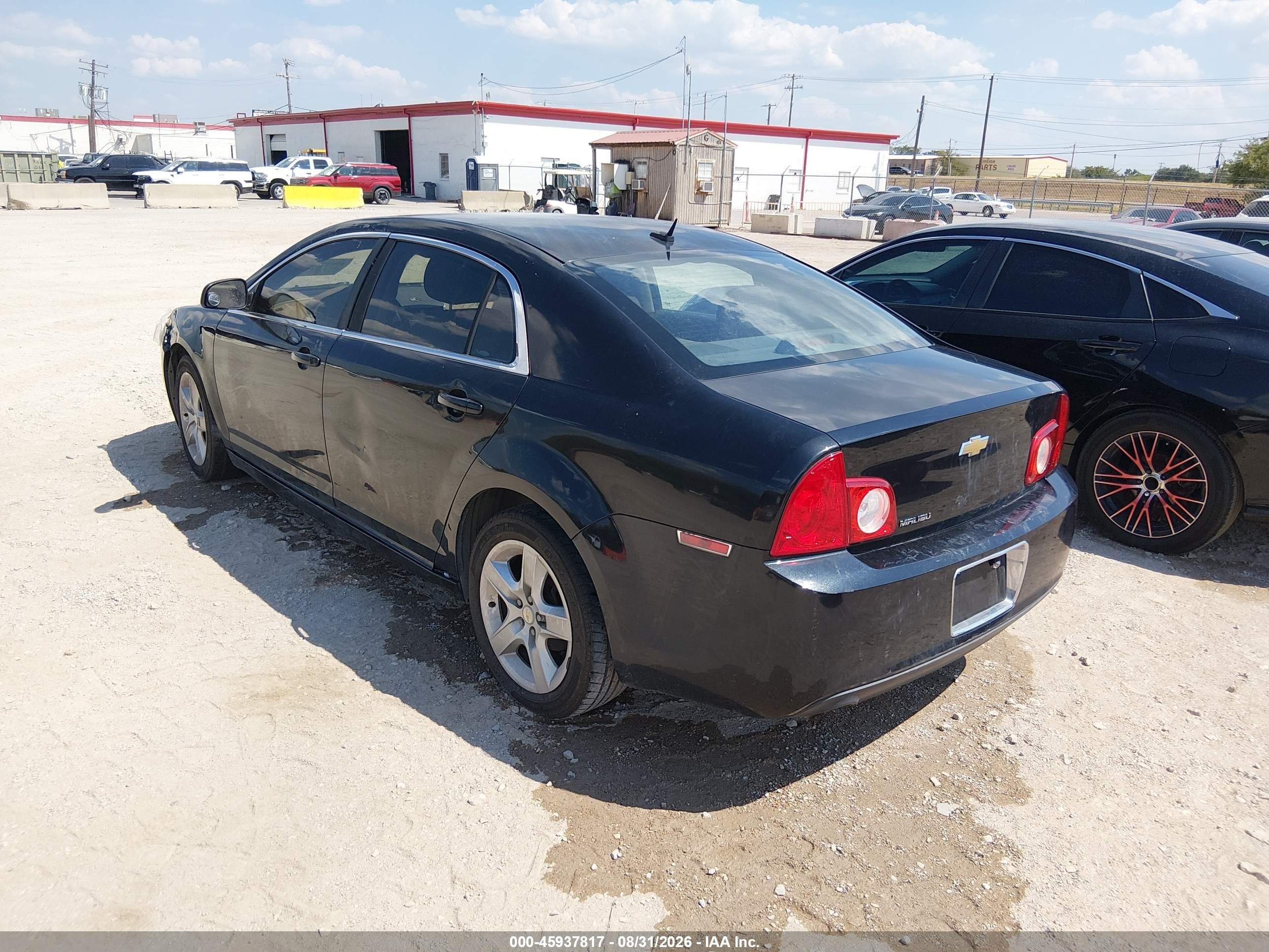 2010 Chevrolet Malibu Ls Black vin: 1G1ZB5EB0AF193623