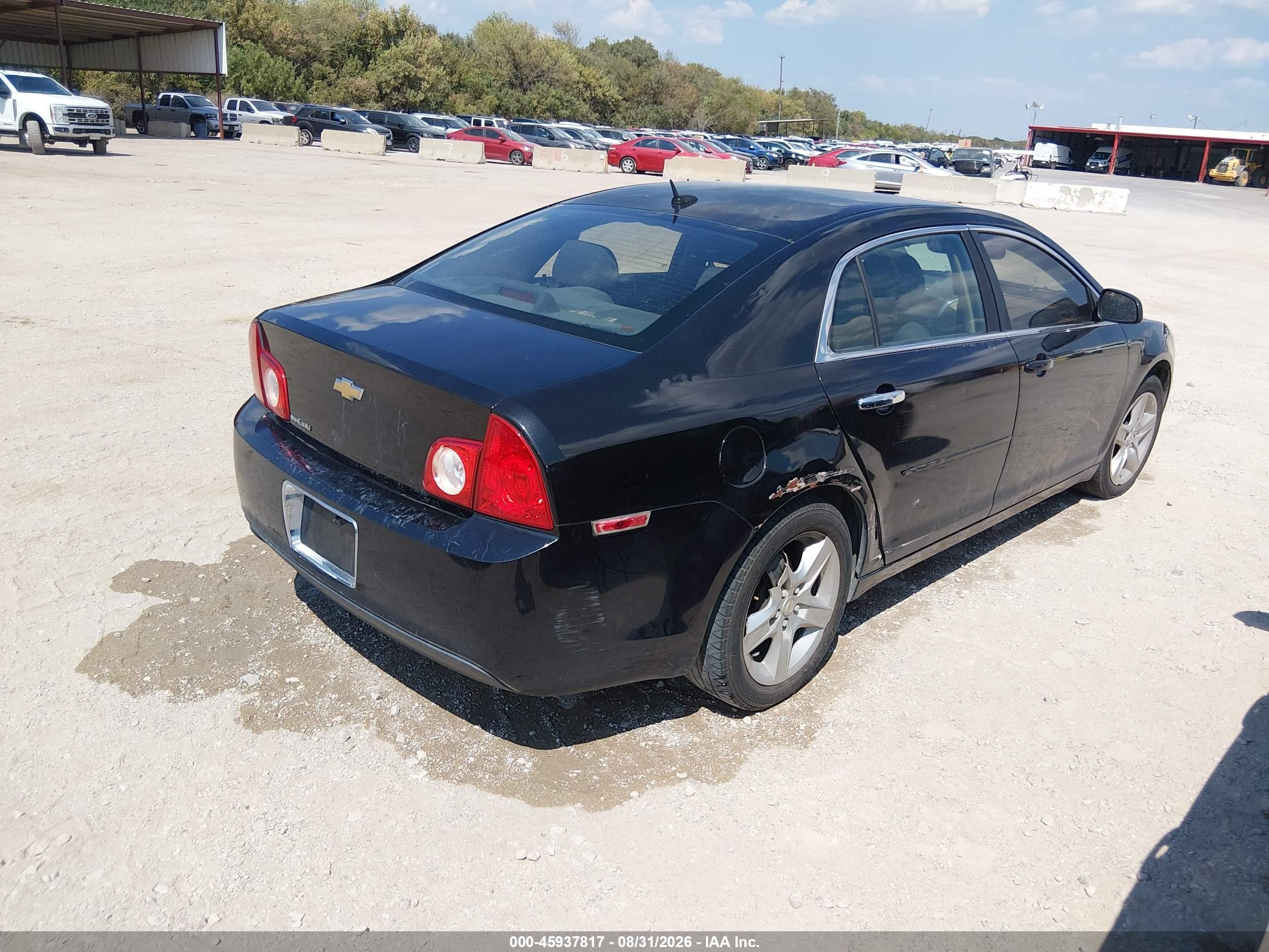 2010 Chevrolet Malibu Ls Black vin: 1G1ZB5EB0AF193623